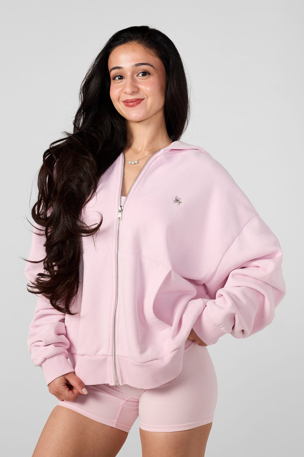 W5210 - Studio Edit Zip Hoodie - Pink
