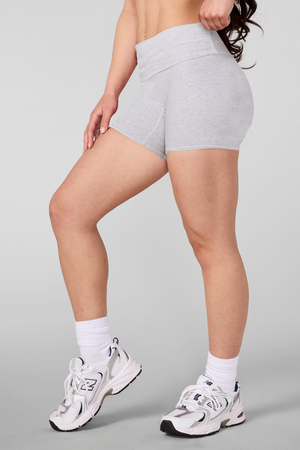 W1155 - Studio Edit Shorts - Heather Grey