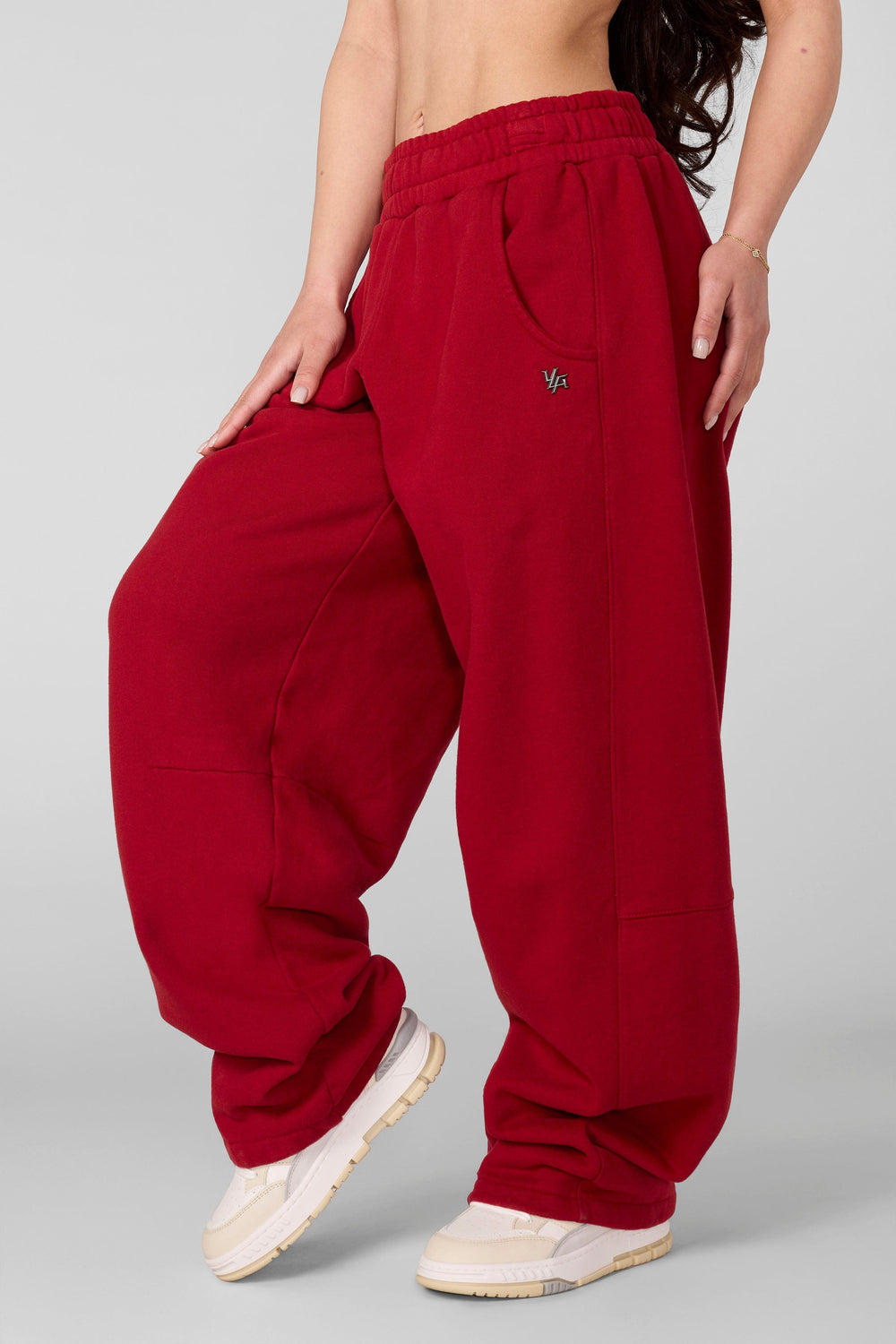 W2255 - Studio Edit Barrel Jogger - Red