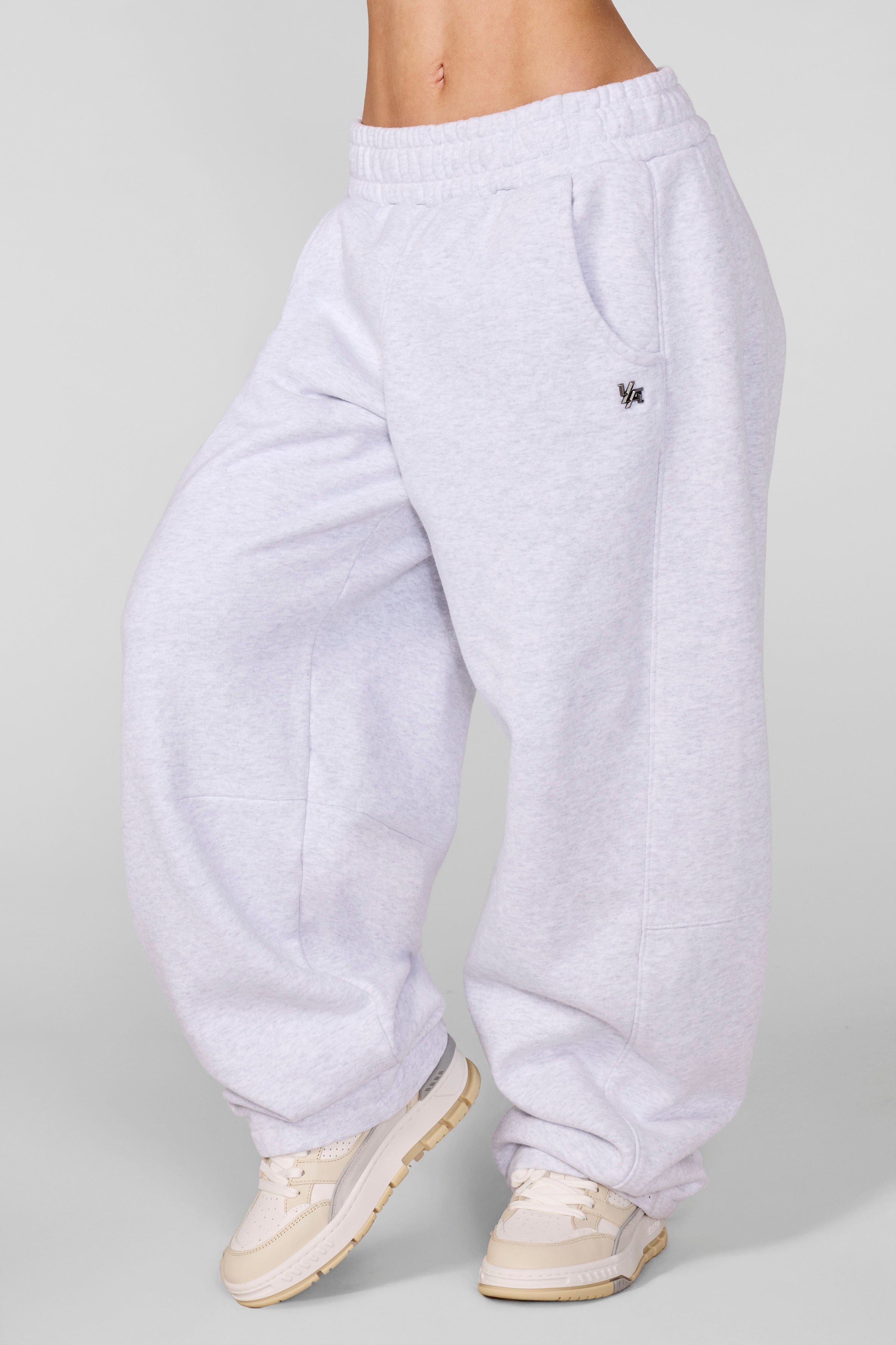 W2255 - Studio Edit Barrel Jogger - Heather Grey