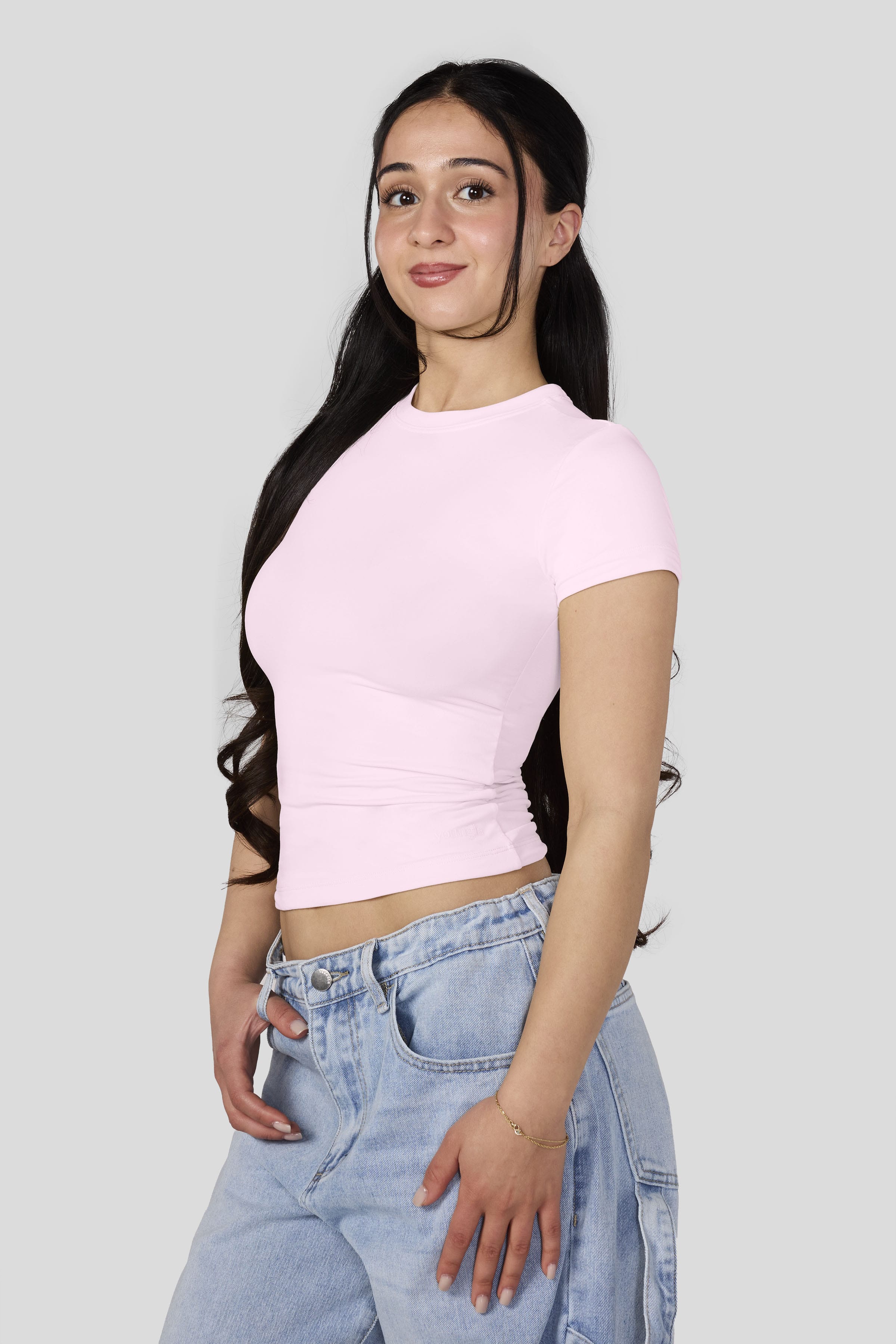 W4279 - Studio Edit Fitted Tee - New Colors - Pink