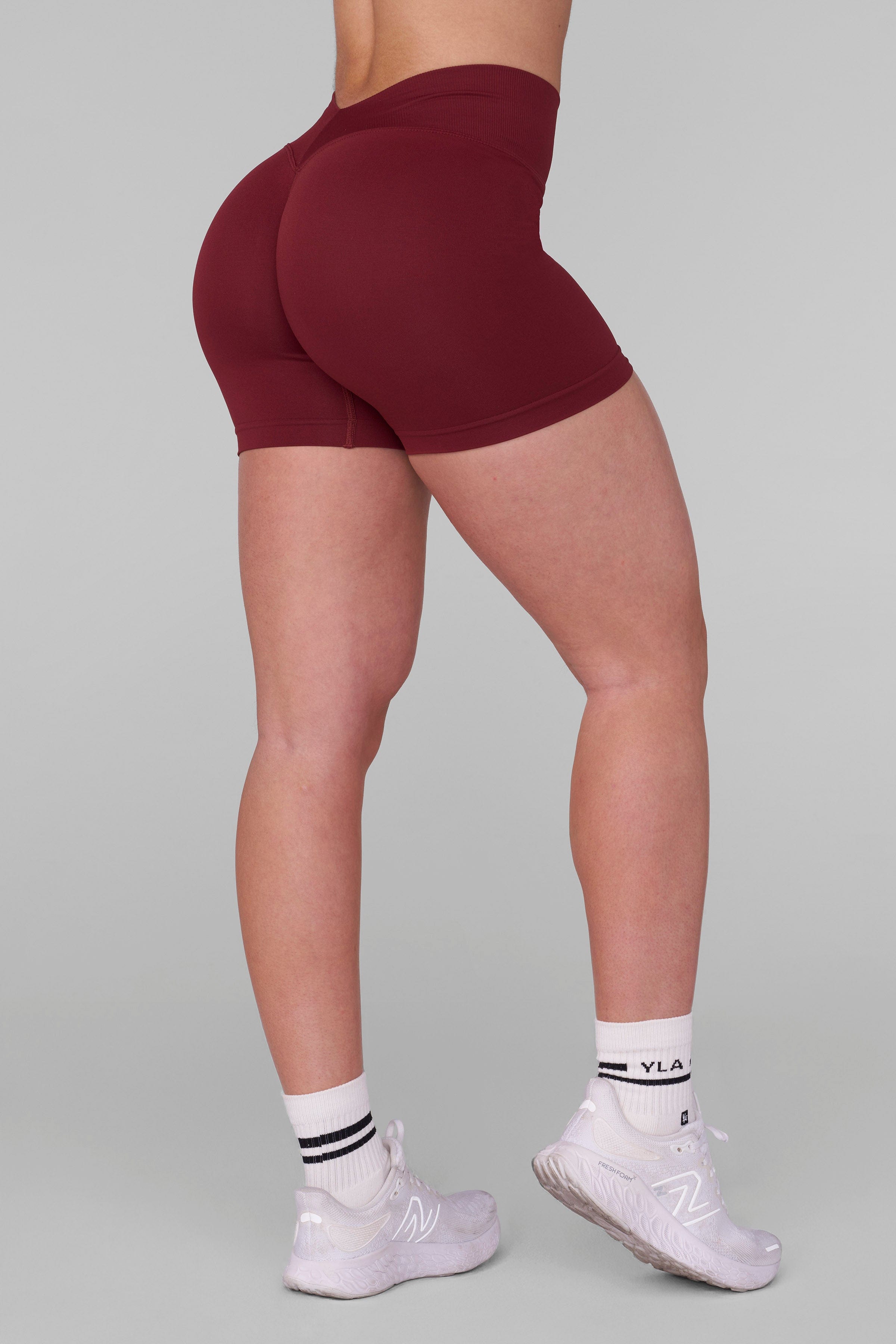 W165 Lift Seamless Shorts - Burgundy