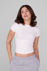 W484 Classic Baby Tee - White