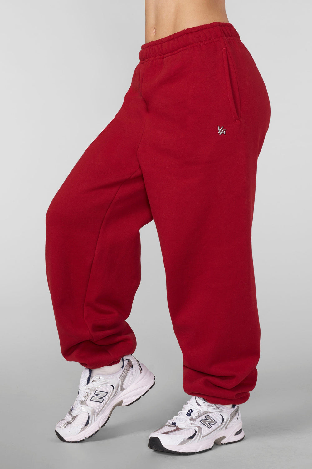 W2218 - Studio Edit Cuff Joggers - Red
