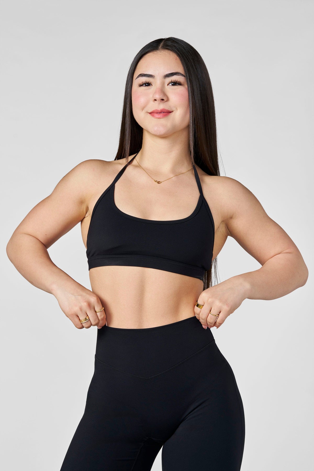 W3171 - Kove Halter Bra - Black