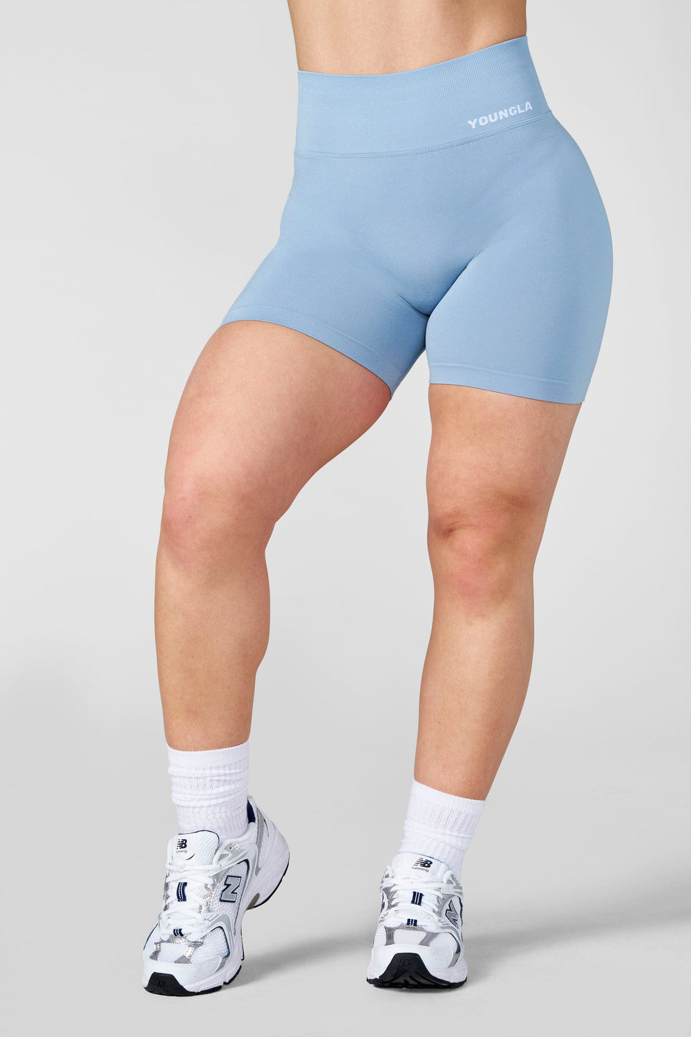 W1156 - Kove Seamless Shorts - Dusty Blue