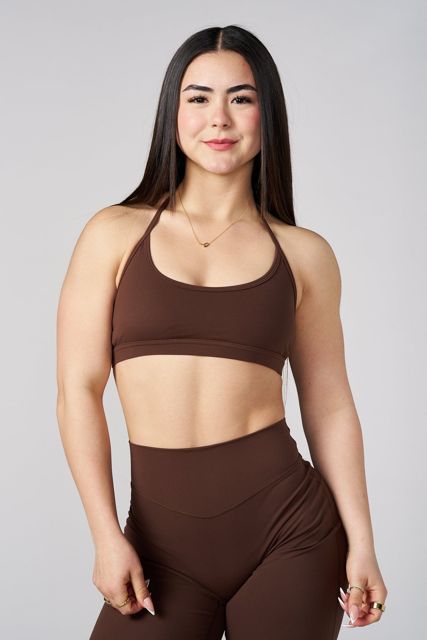 W3171 - Kove Halter Bra - Brown