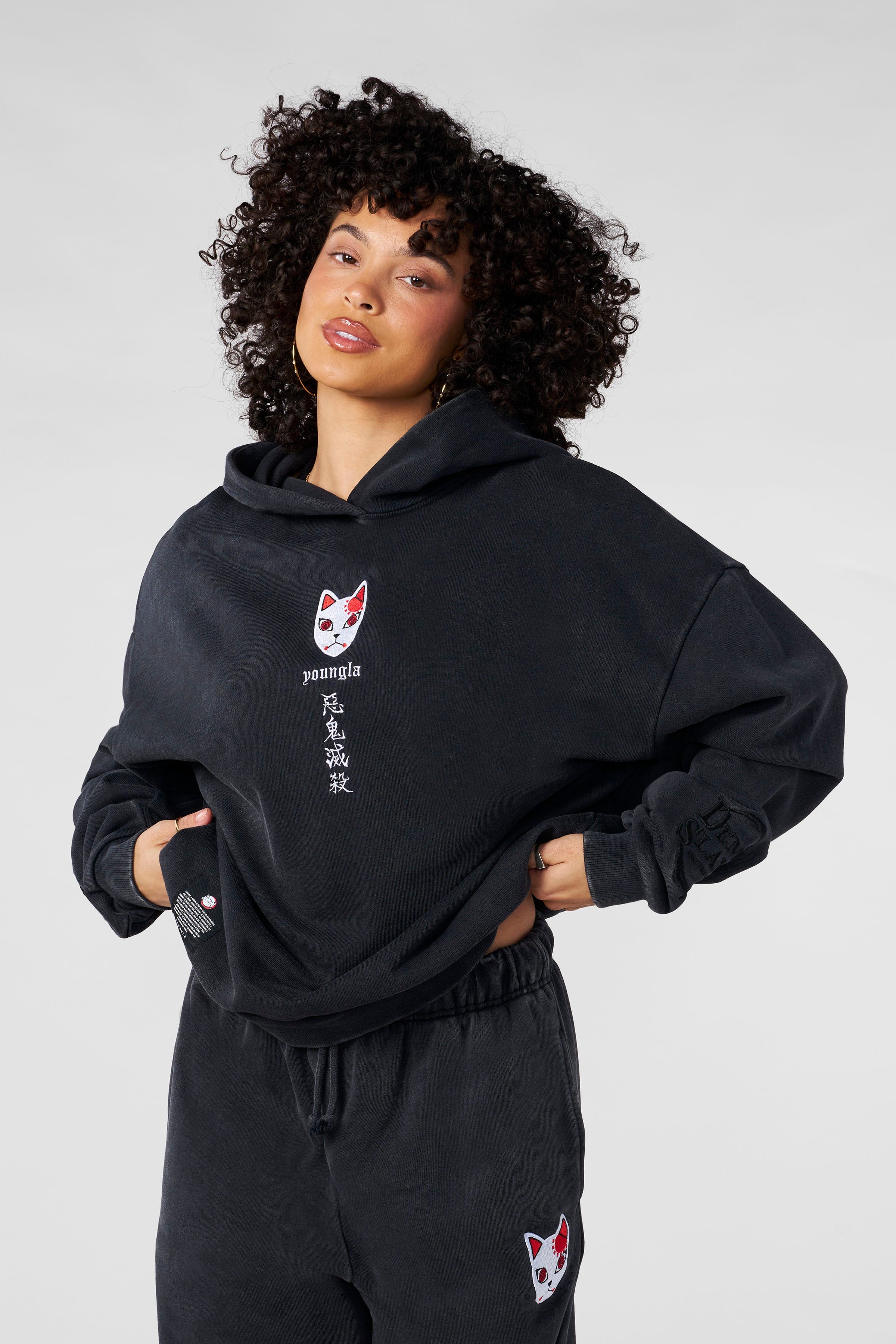 W567 - Demon Slayer: Kimetsu no Yaiba - Hoodie - Warding Mask