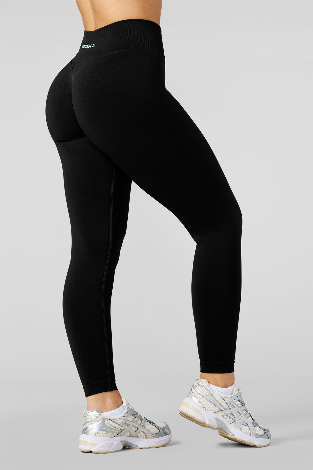 W233 - Curve Seamless Leggings - New Colors - Ebony Black