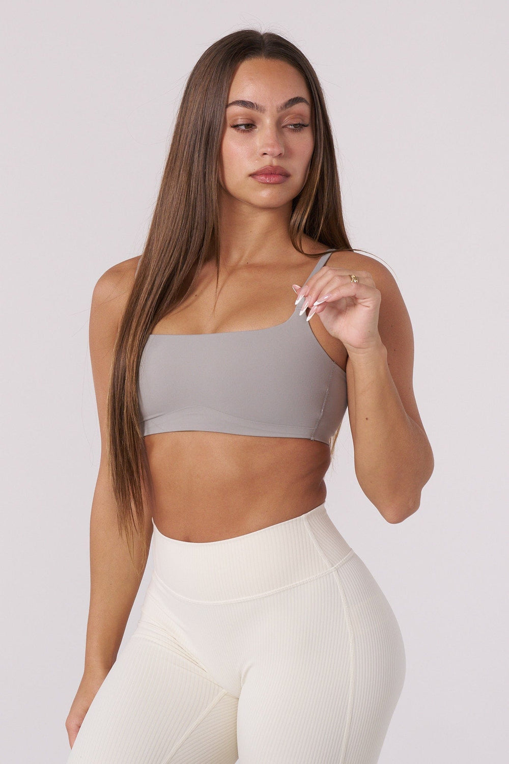 W350 Luna Sports Bra - Light Grey