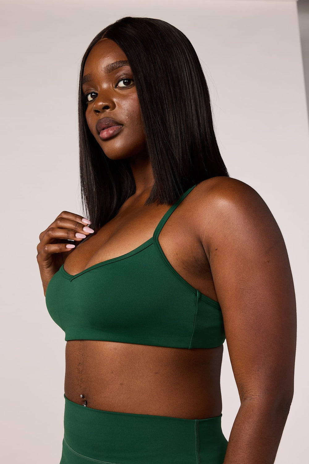 W3172 - Prep Sports Bra - Green