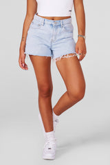 W125 Denim Shorts - Blue