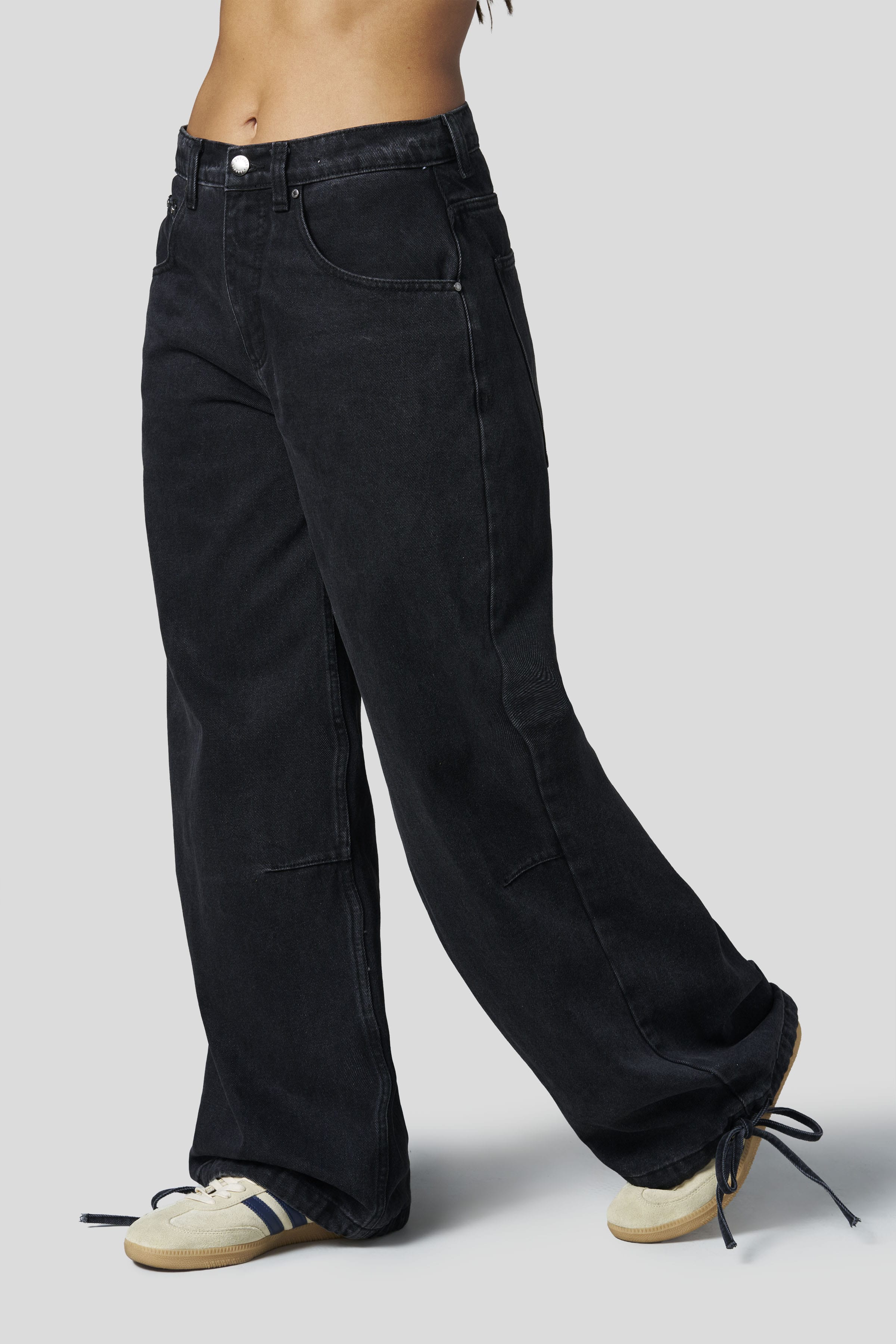 W2298 - Boyfriend Jeans - Black