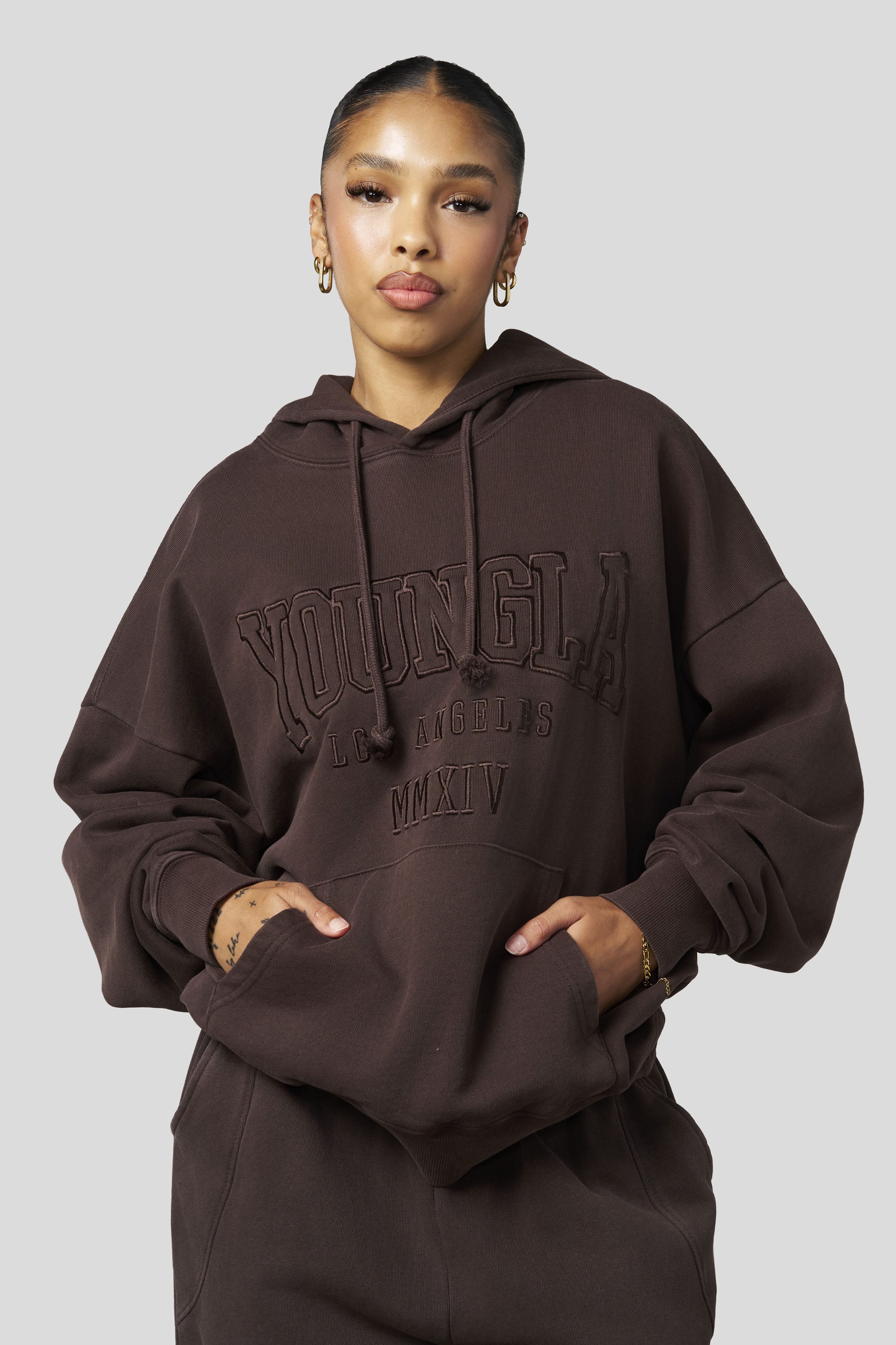 W542 - Mineral Hoodie - Brown