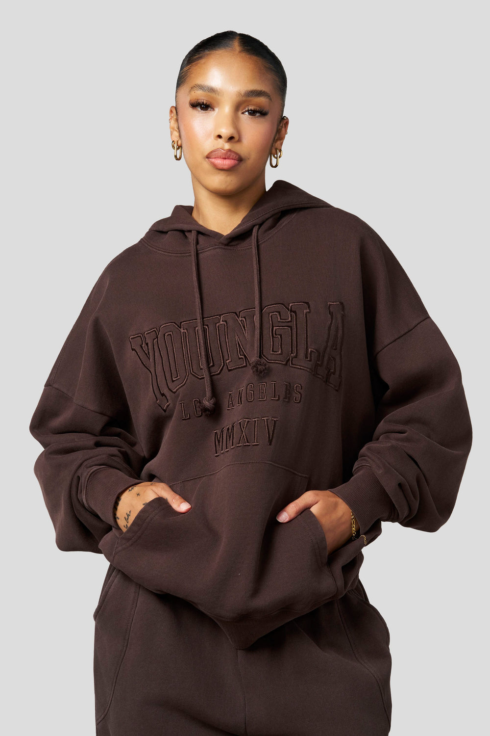 W542 - Mineral Hoodie - Brown