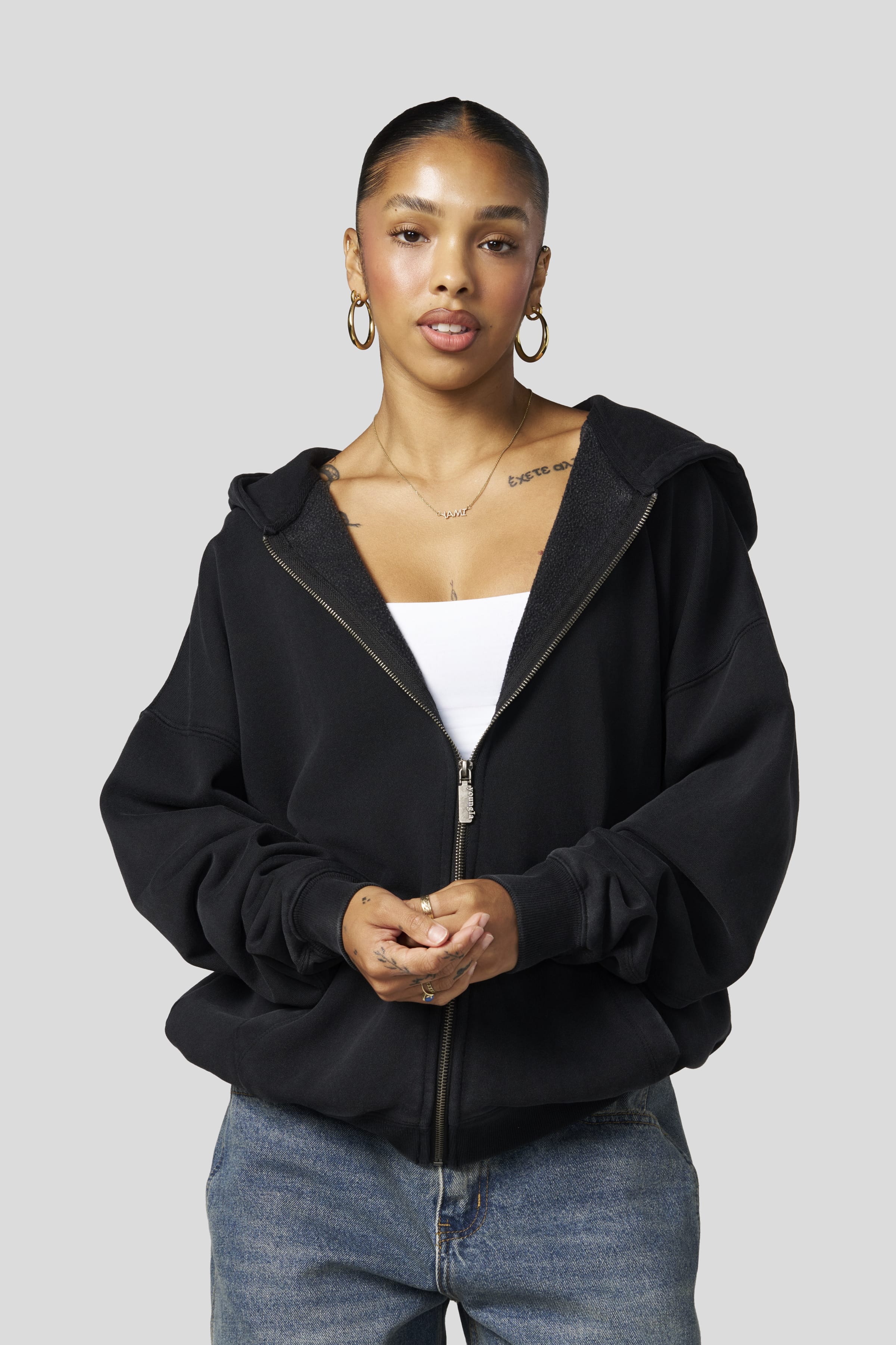 W554 Balance Zip Hoodie - Black