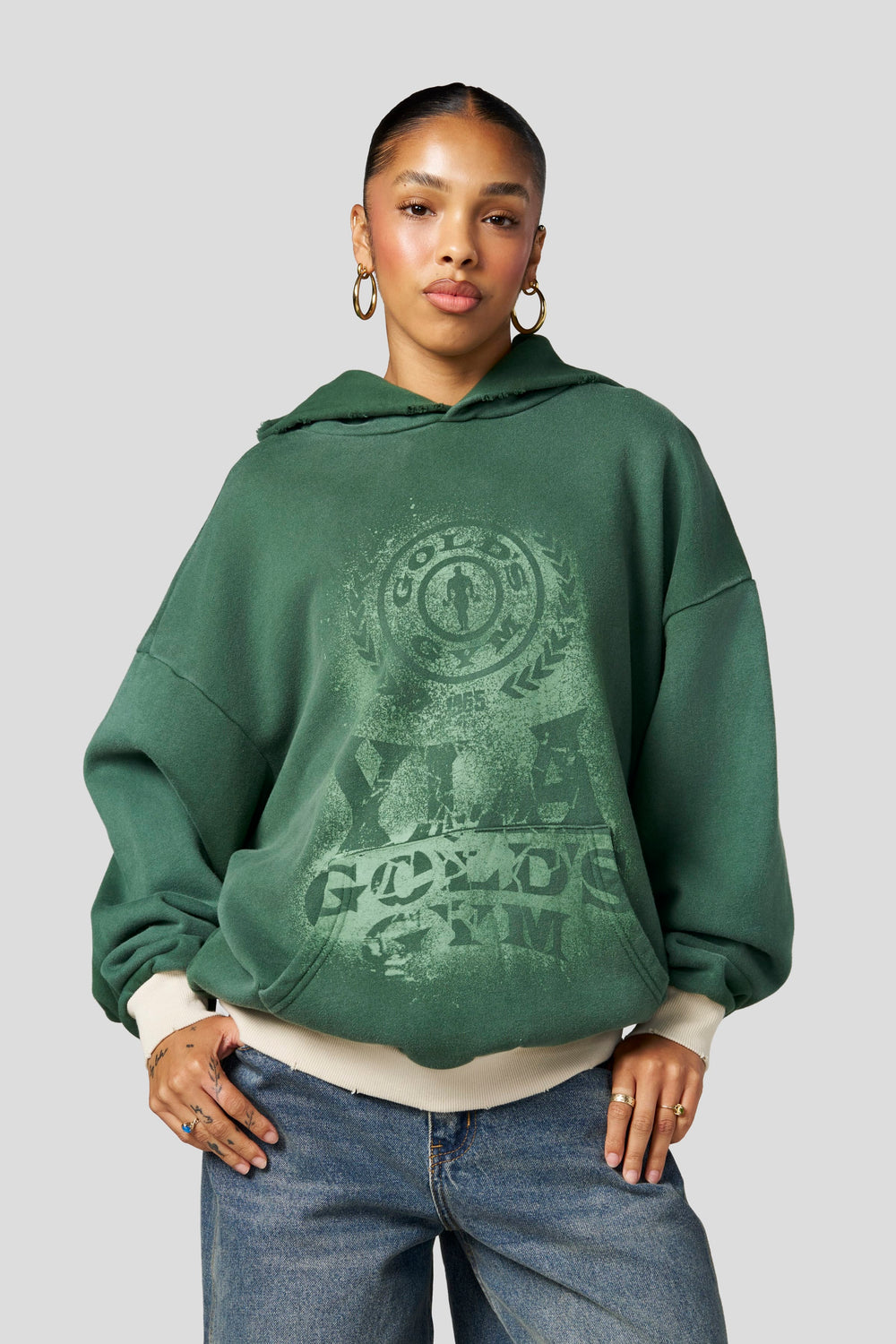 W5202 - Golds Iron Legacy Vintage Hoodie - Green