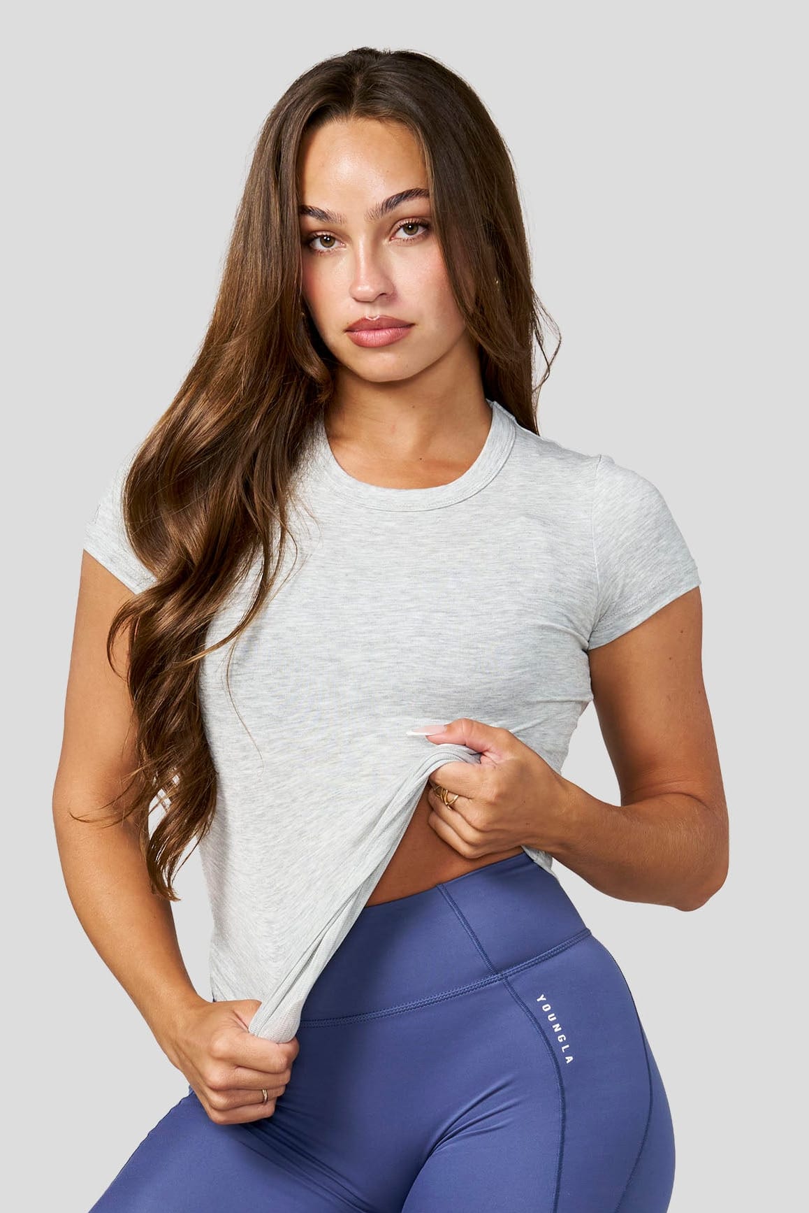 W467 - Snug AF Tee New Colors - Heather Grey