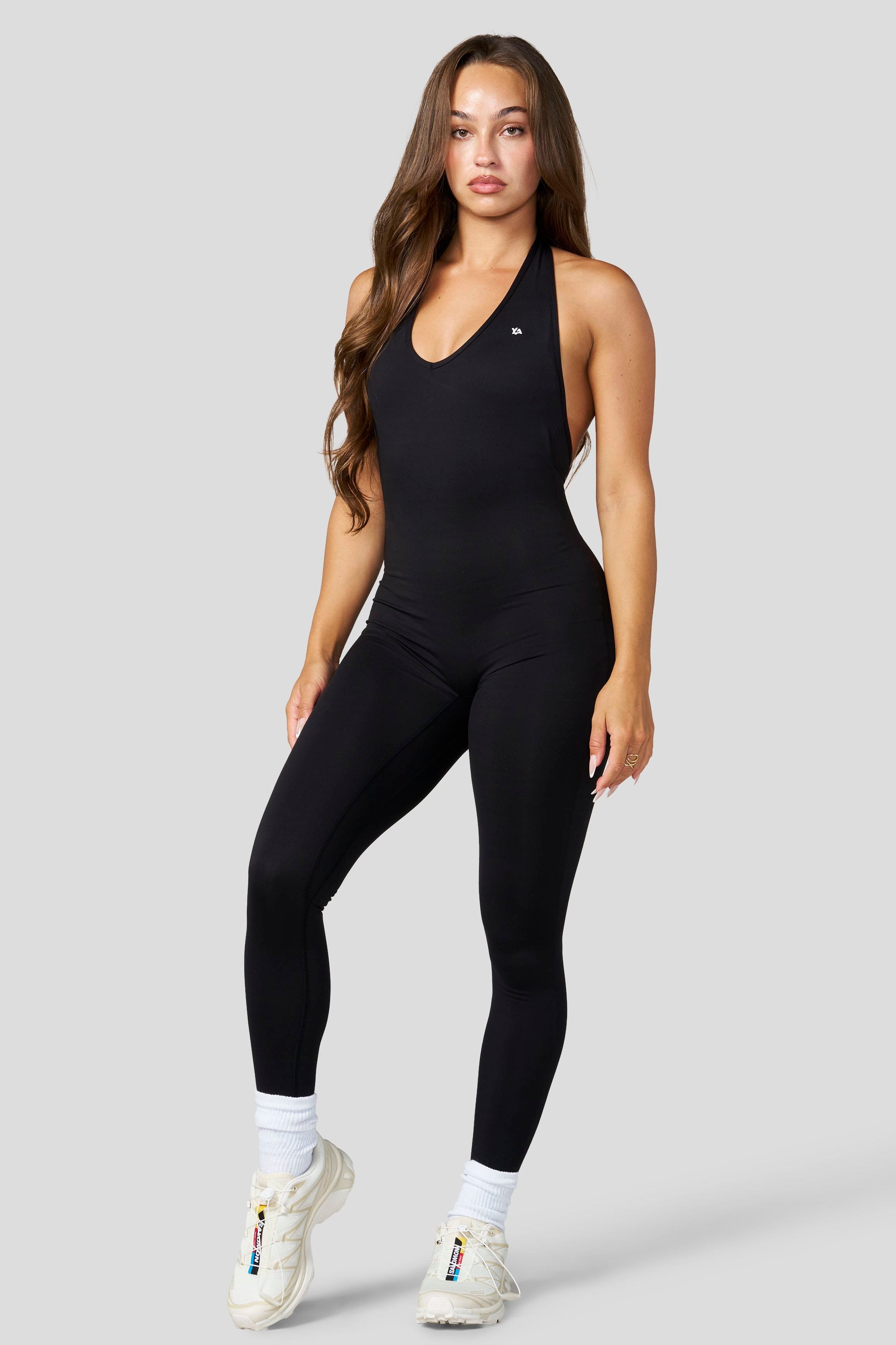W267 - Elevate Romper New - Jet Black
