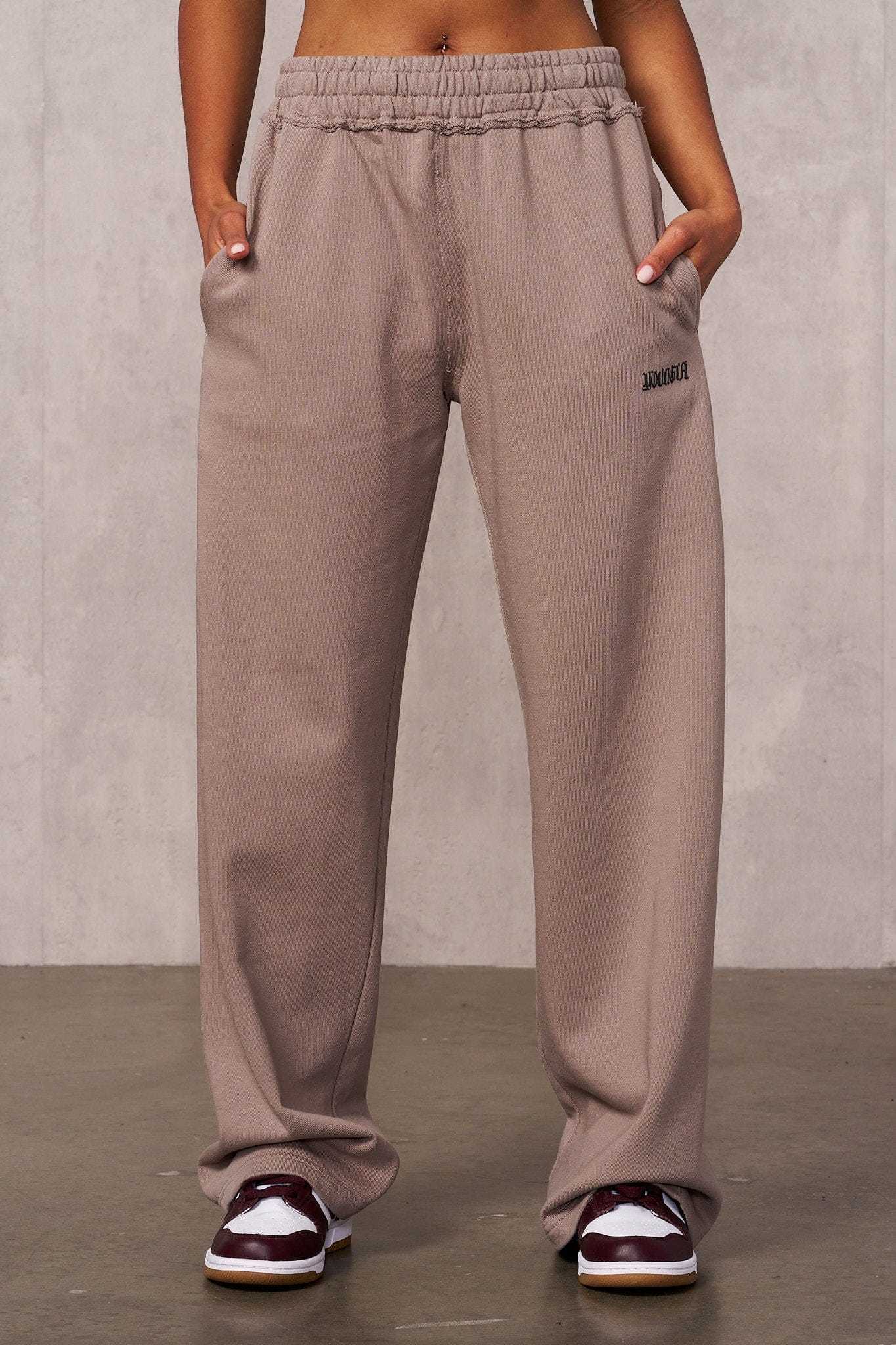 W260 - Rebel Straight Leg Joggers - Deep Taupe