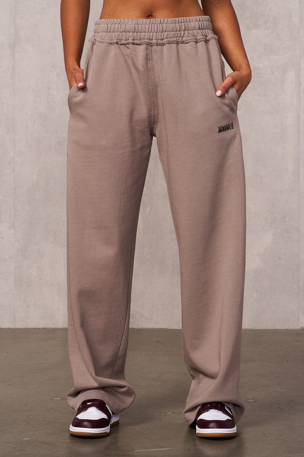 W260 - Rebel Straight Leg Joggers - Deep Taupe
