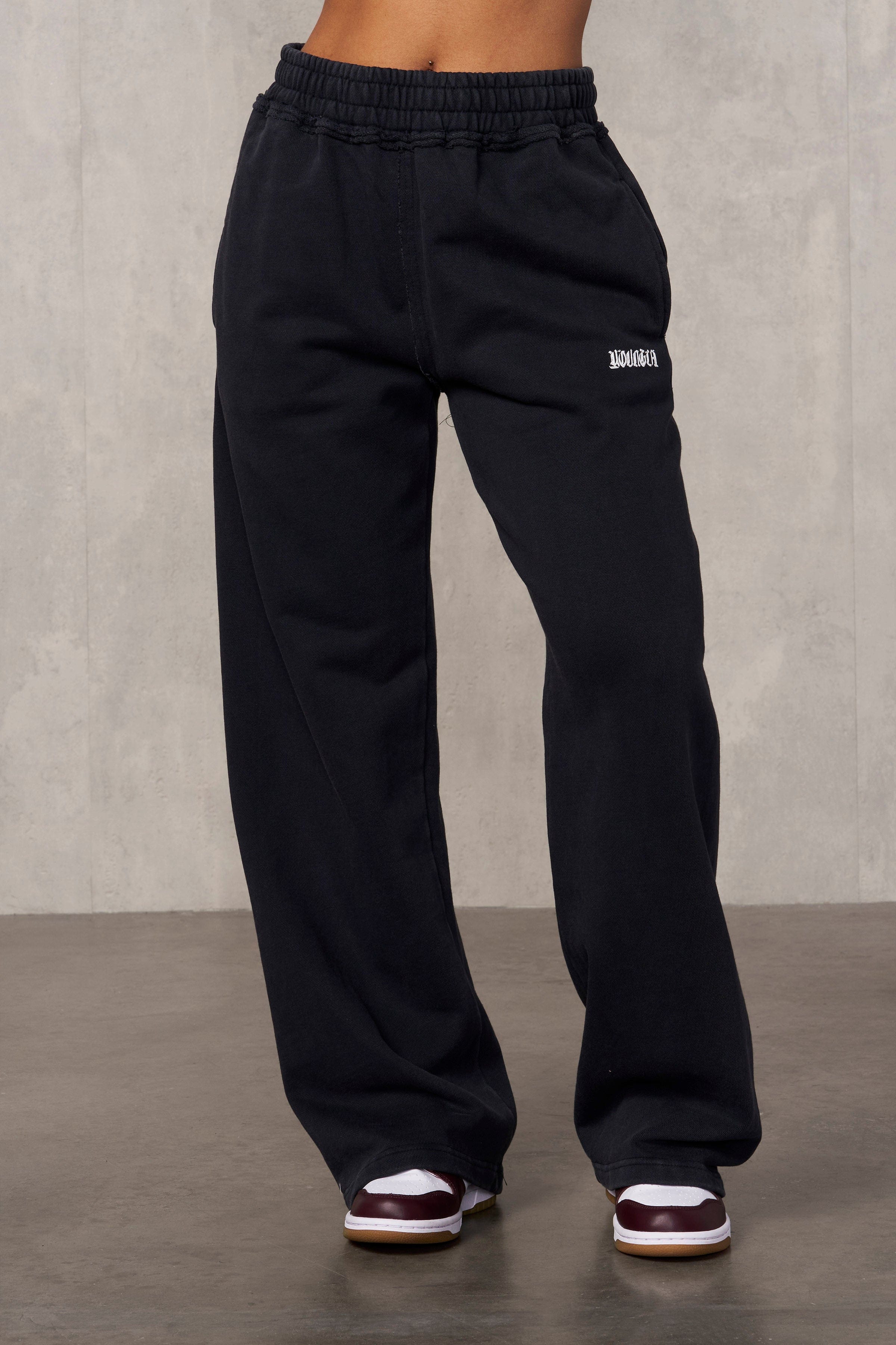 W260 - Rebel Straight Leg Joggers - Black