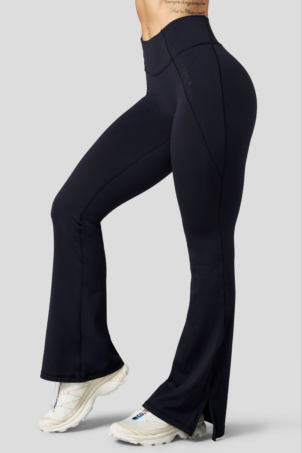 W2085 - Elevate Flare legging (Short) - Black