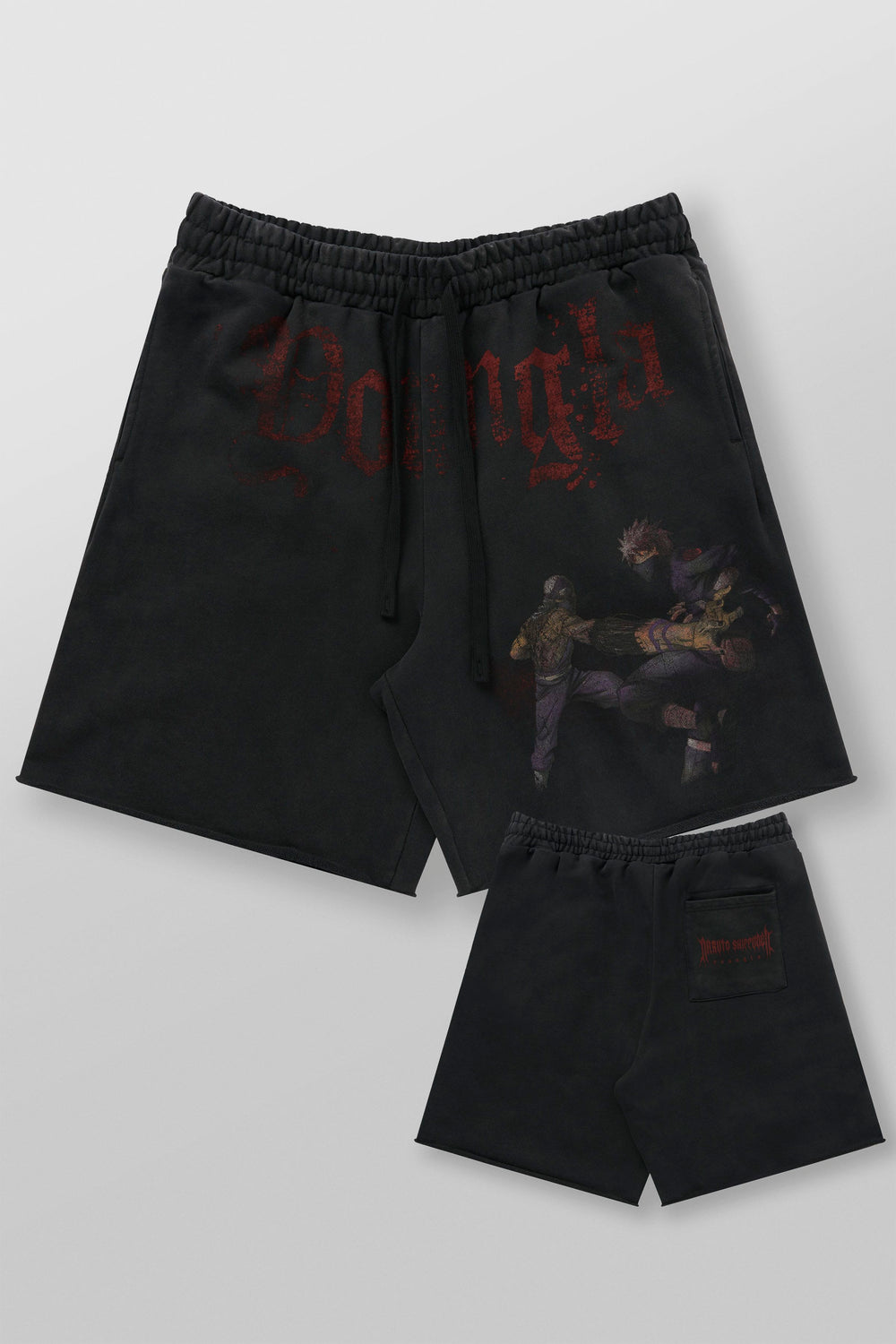1002 - Naruto Sweat Shorts - Kakashi vs Zabuza
