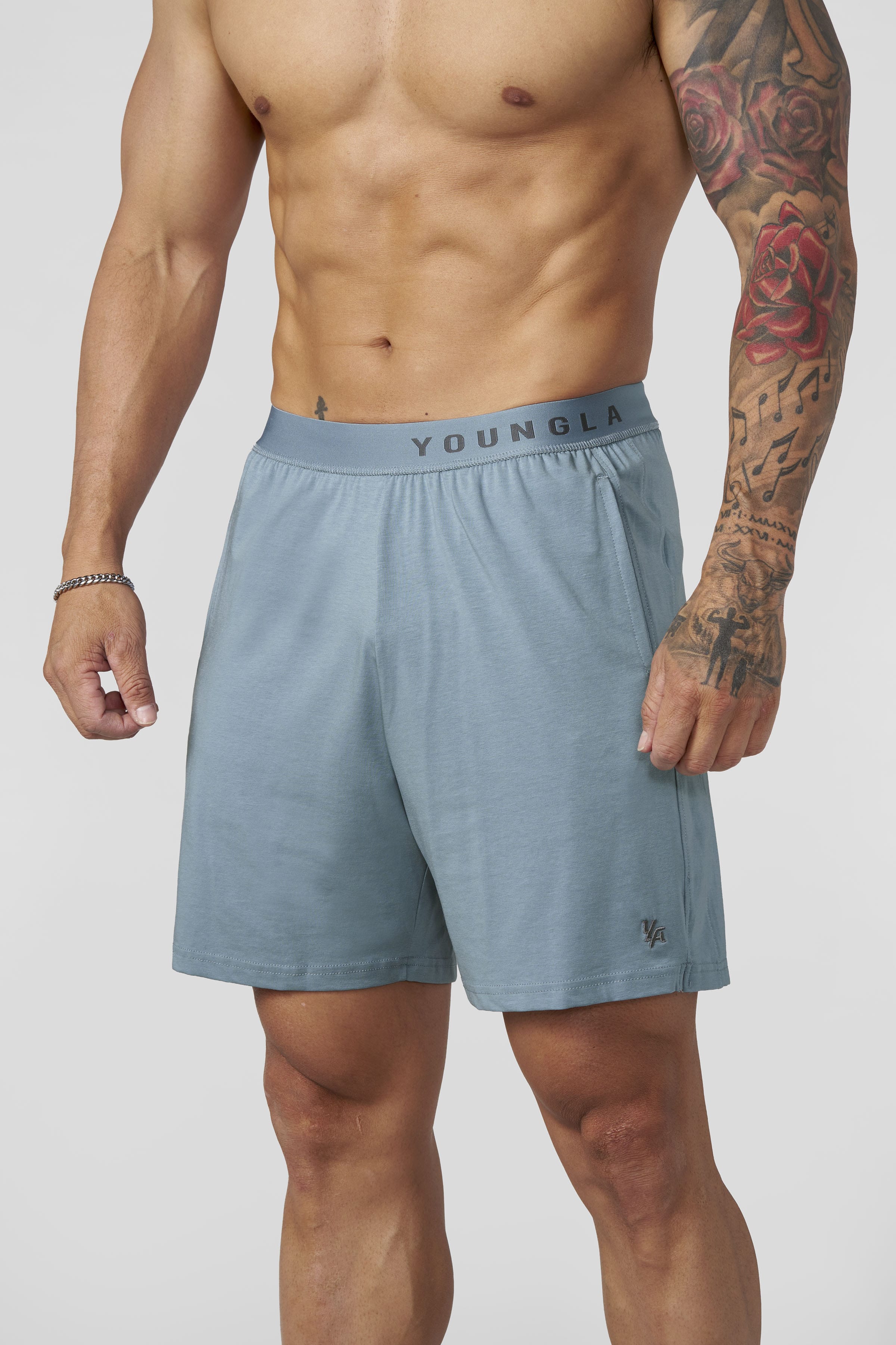 1008 - Sleepwear Shorts - Light Blue