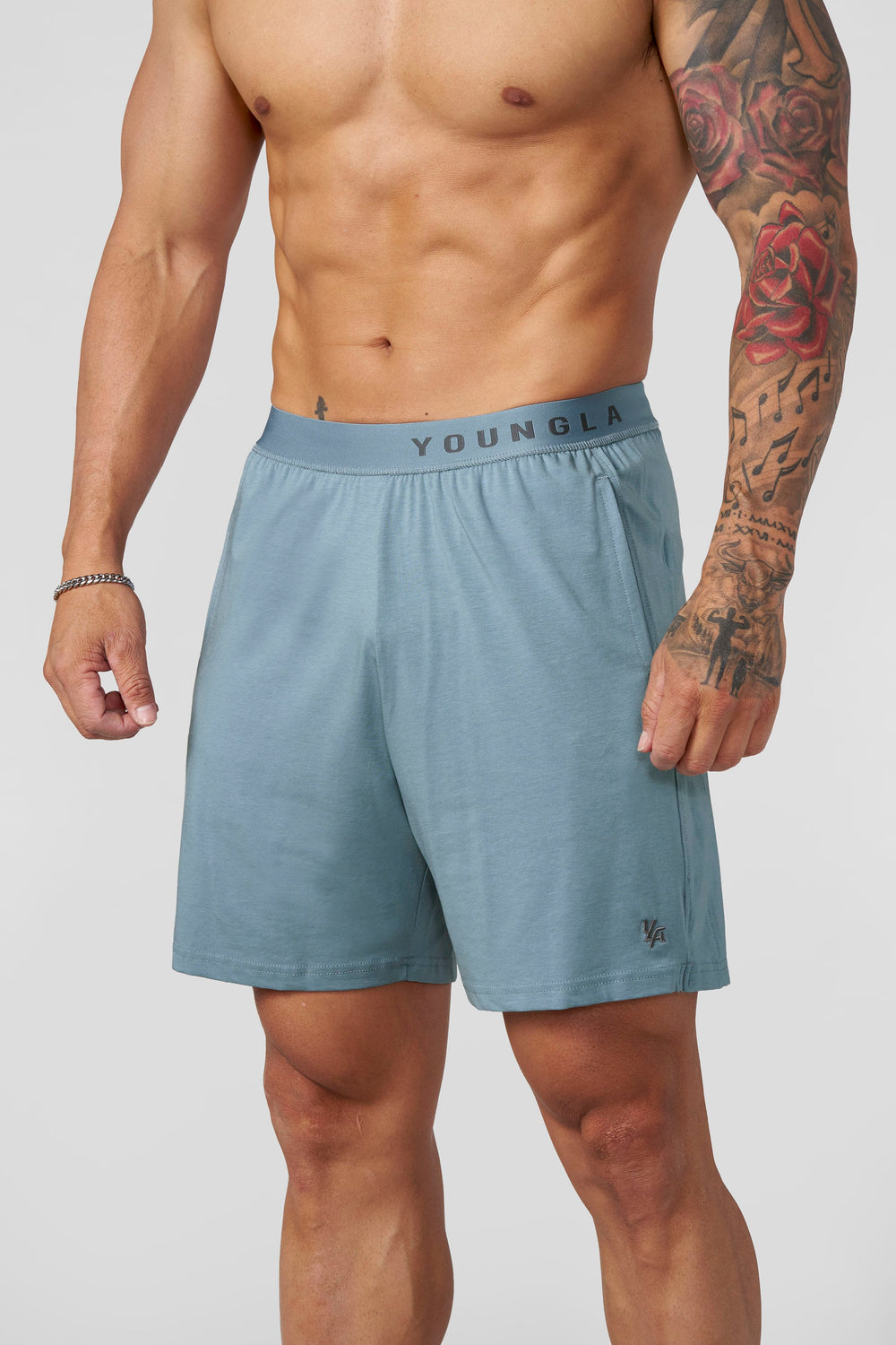 1008 - Sleepwear Shorts - Light Blue