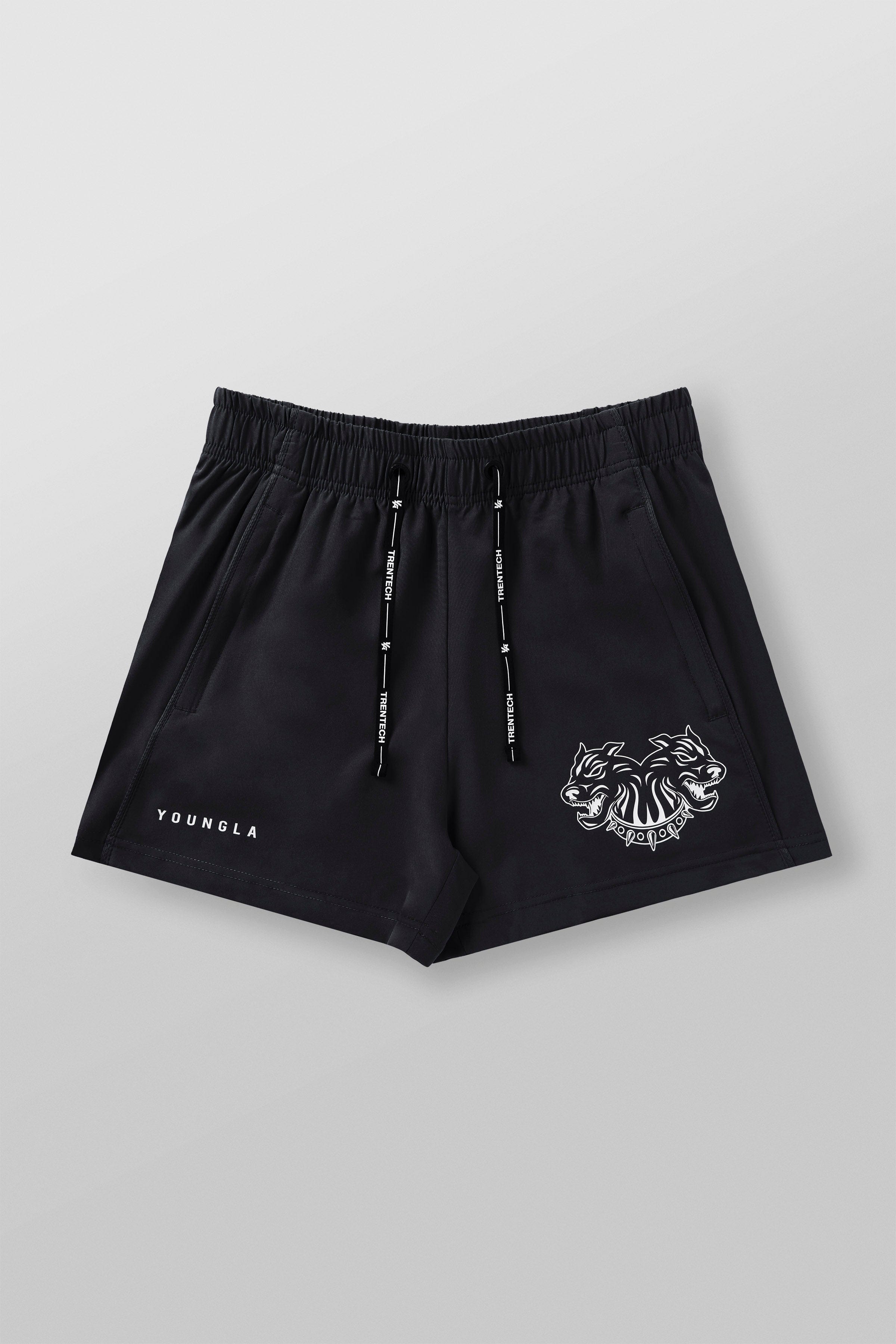1012 - Tren Twins Quad Reveal Shorts - Black