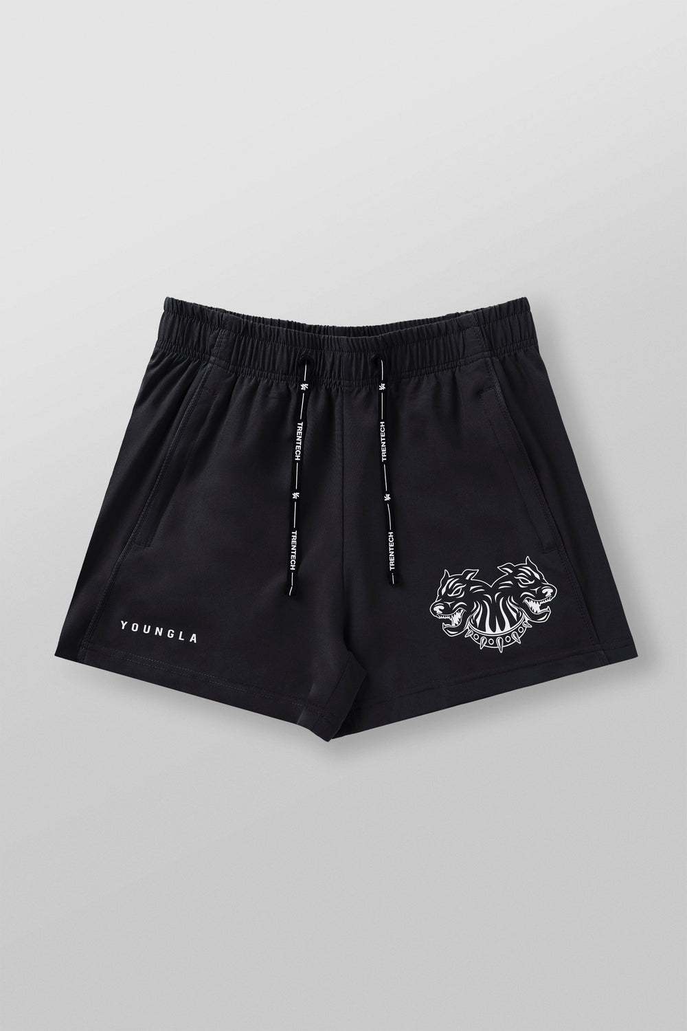 1012 - Tren Twins Quad Reveal Shorts - Black