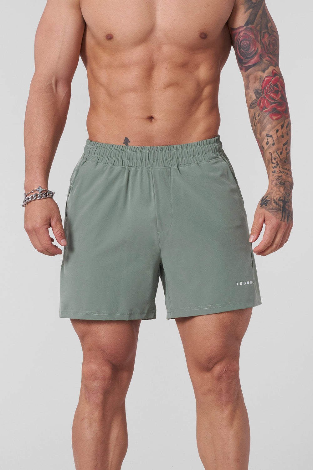 1022 - Staple Shorts 4.5" - Light Green