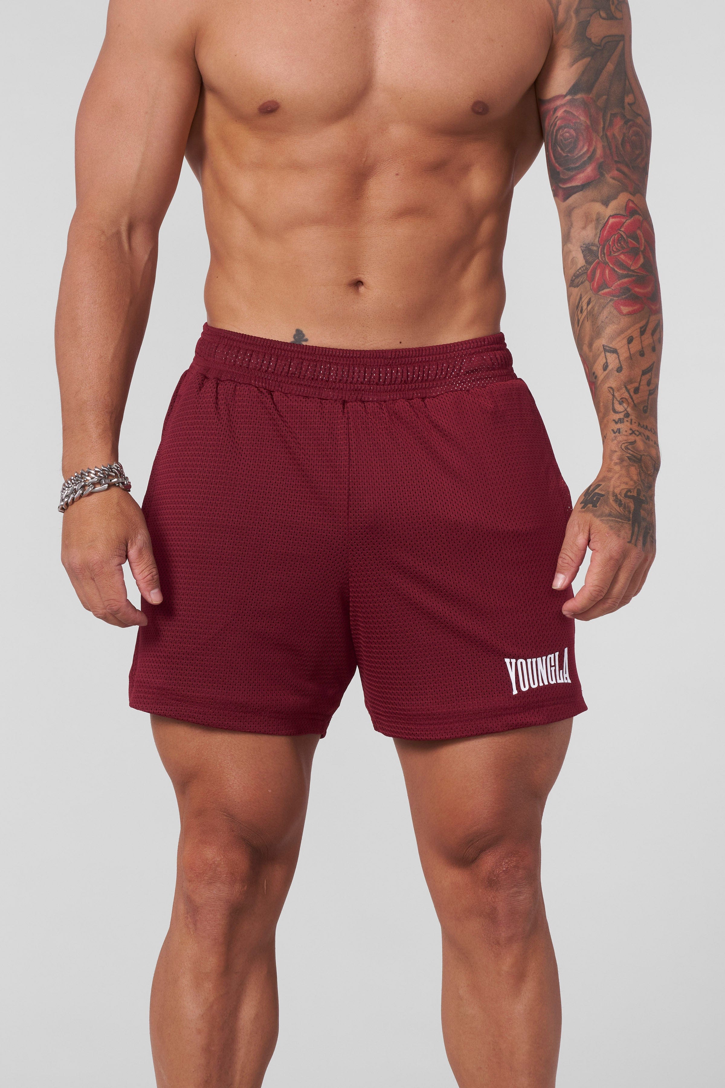 1026 - AeroMesh Shorts - Burgundy