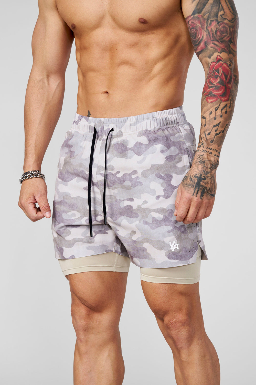 1047 - Camo Compression Shorts - OG Desert Camo