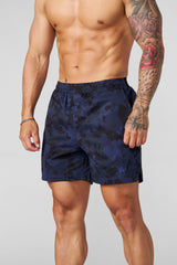 1048 - Prime Training Shorts - Navy Black Camo