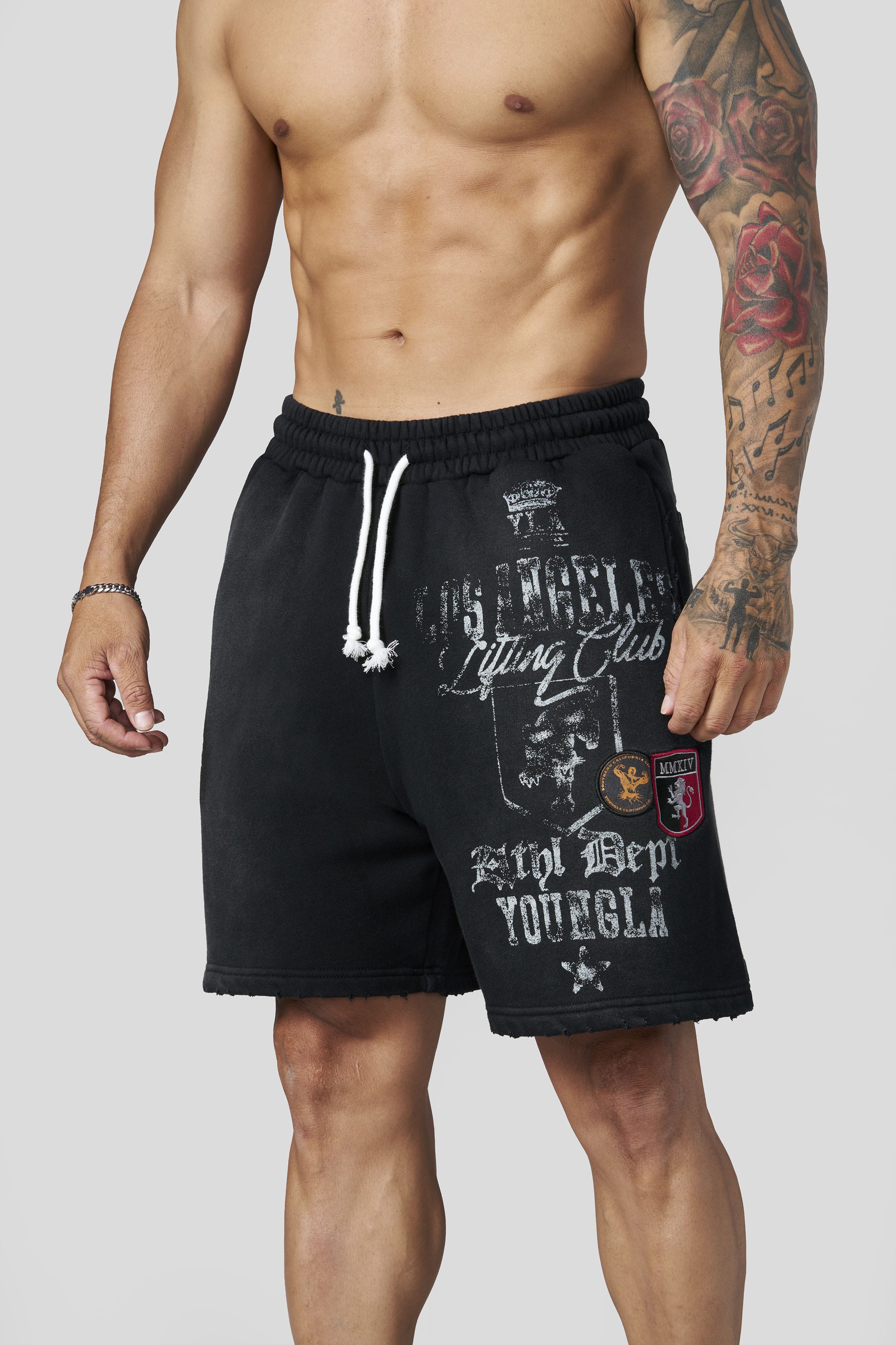 1065 - Golden Era Sweat Shorts - Black Wash