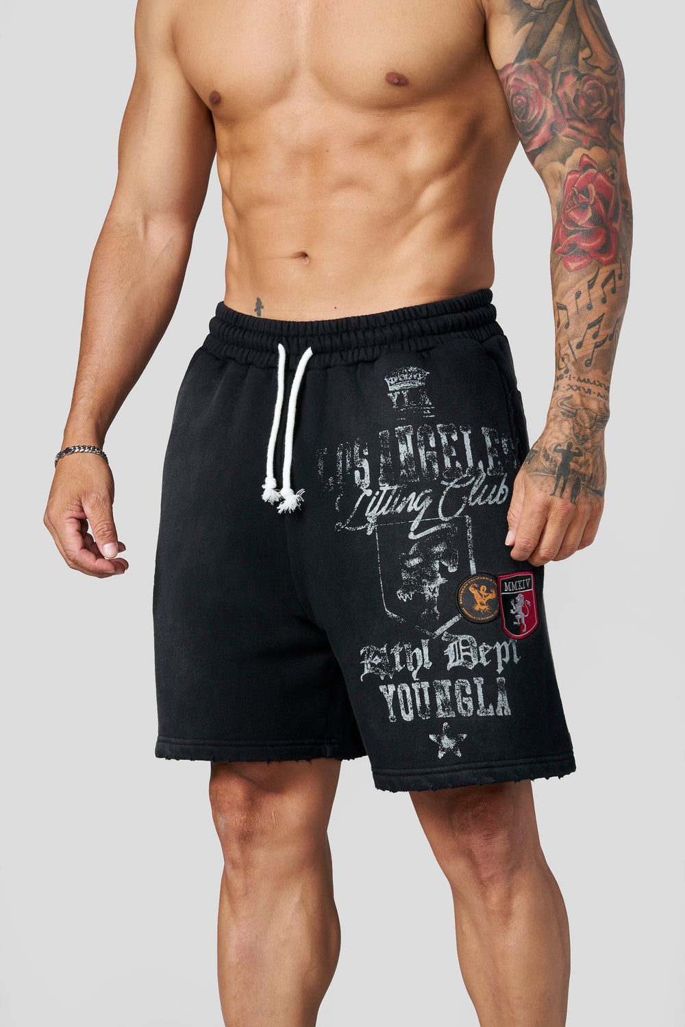 1065 - Golden Era Sweat Shorts - Black Wash
