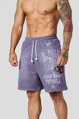 1065 - Golden Era Sweat Shorts - Purple Wash
