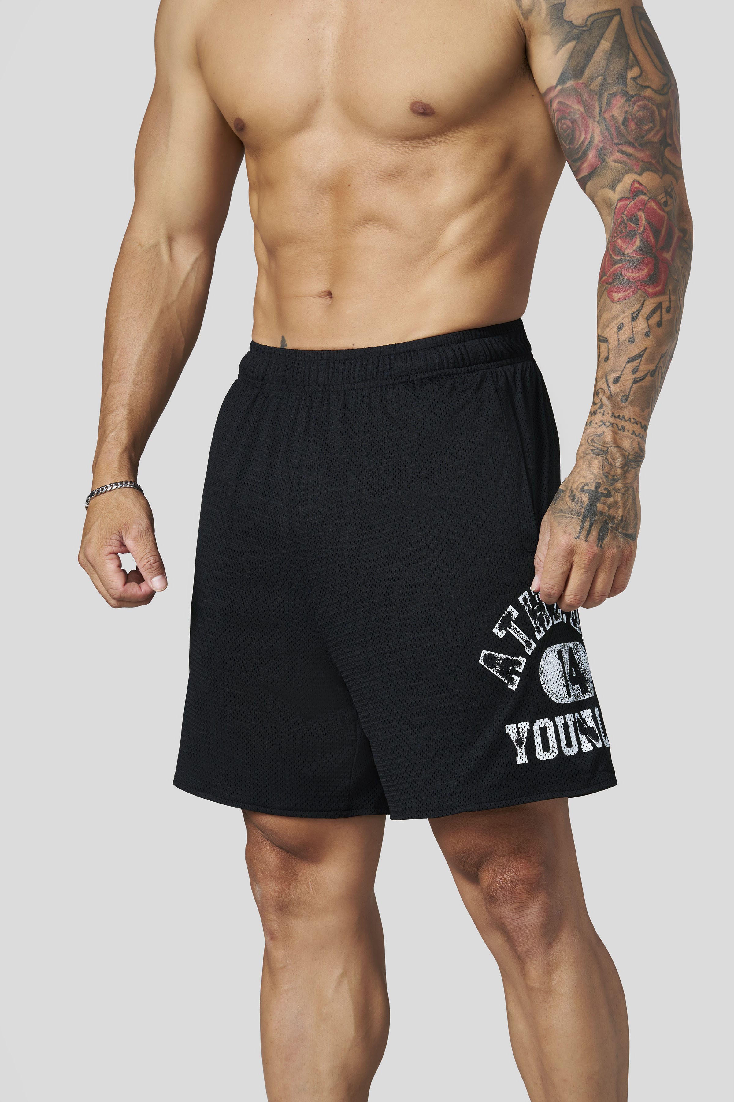 1069 - Golden Era Mesh Shorts - Black