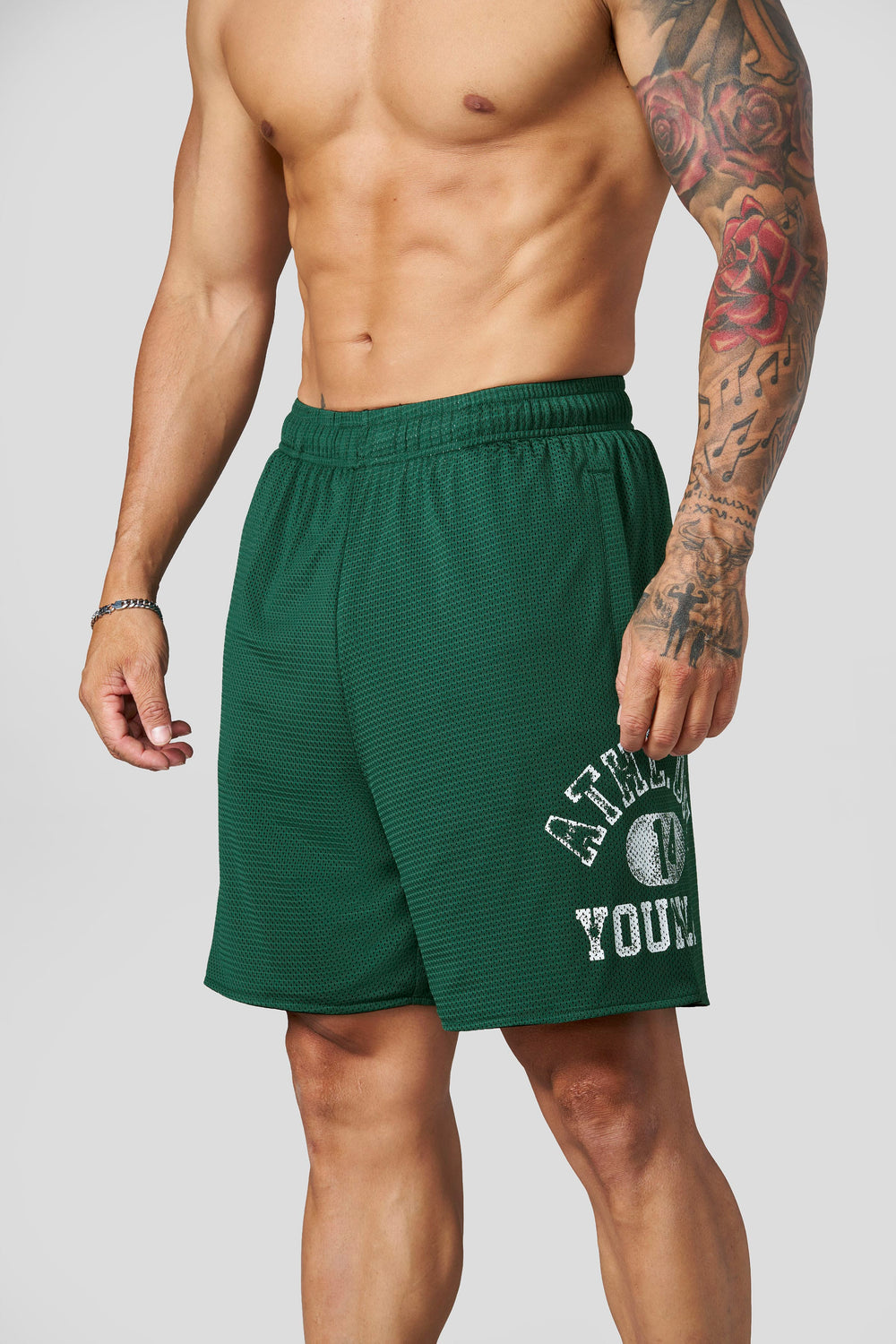 1069 - Golden Era Mesh Shorts - Green