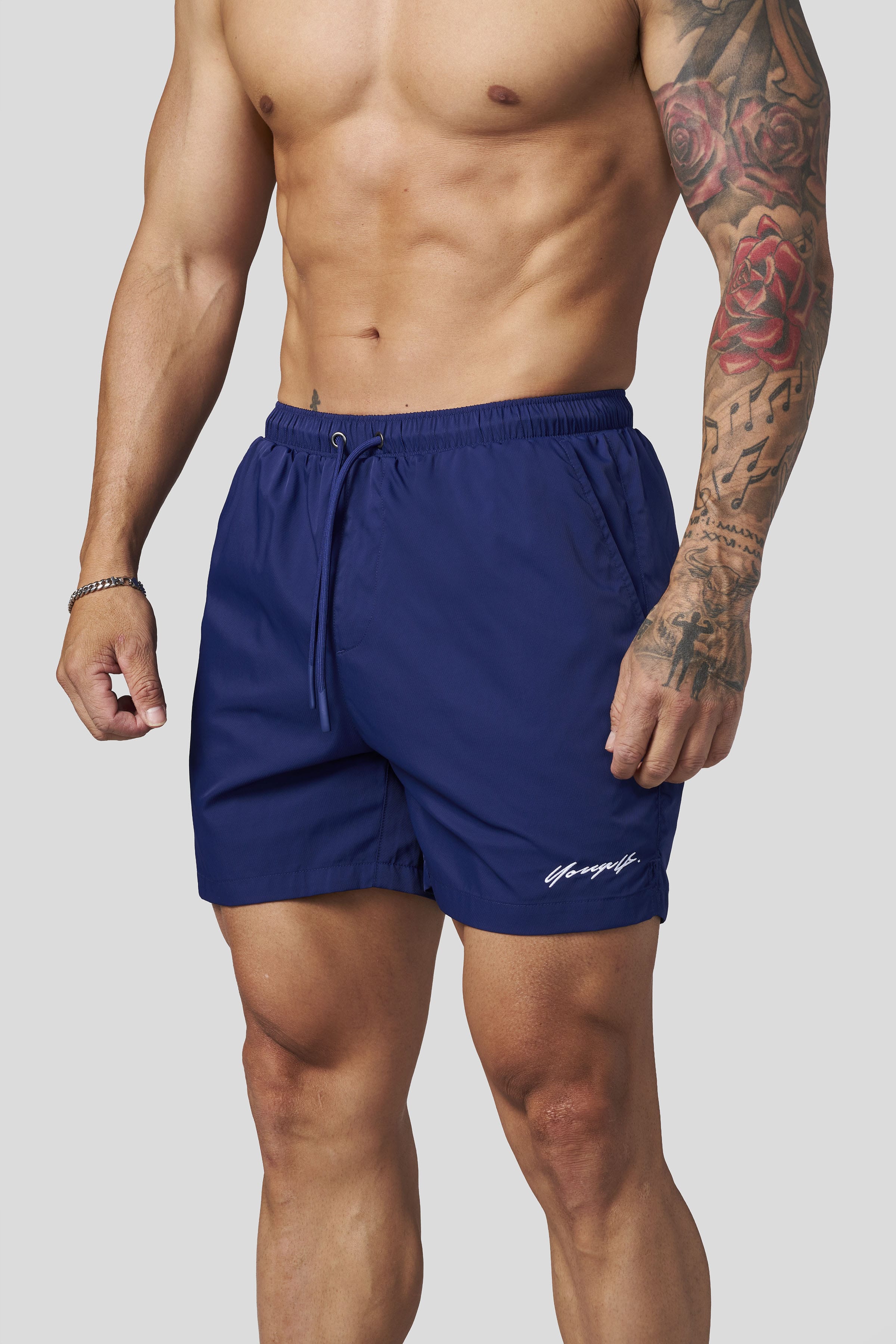 1082 - Silk Wave Swim Shorts - Navy