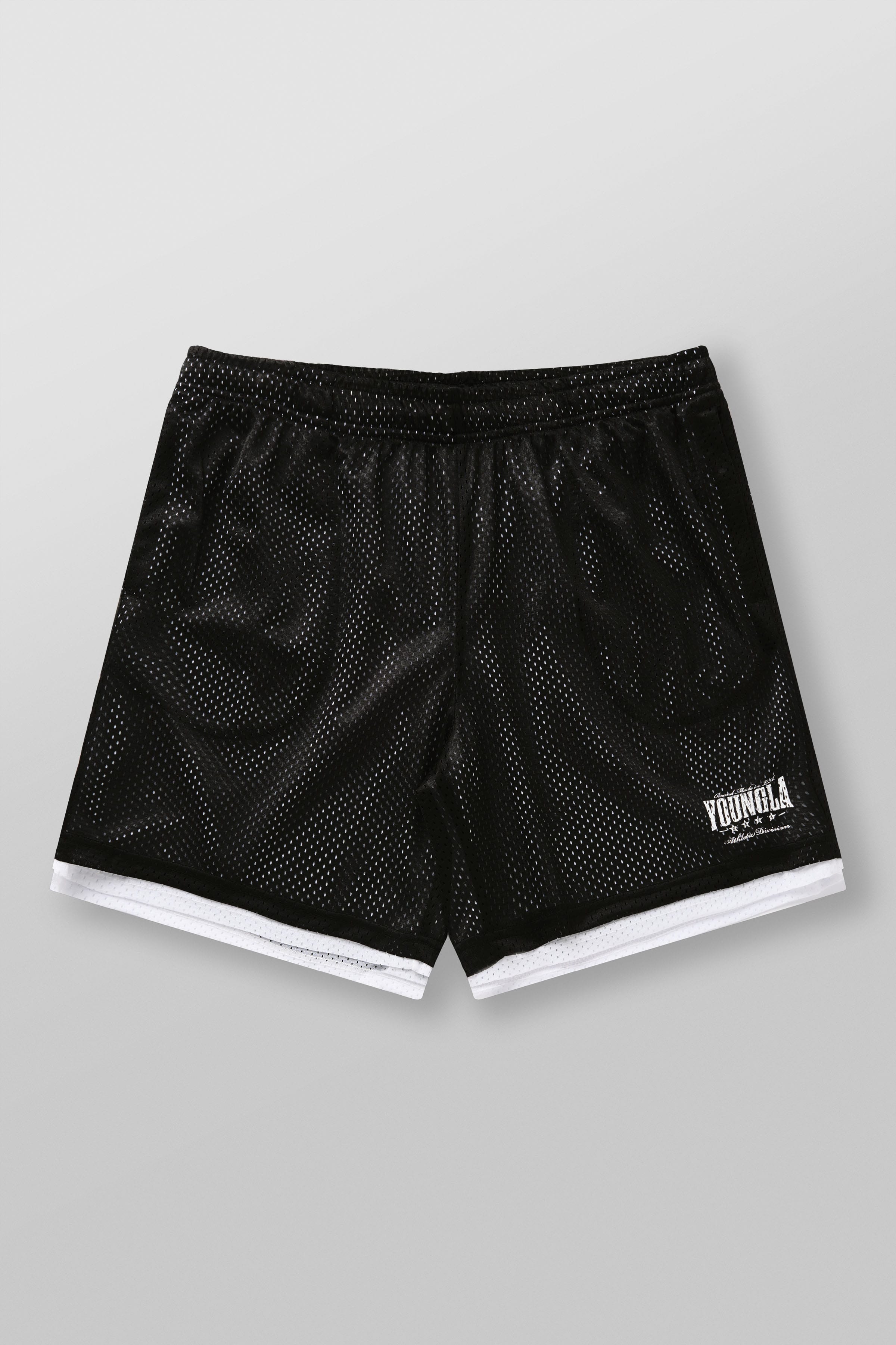 1092 - Double Mesh Shorts - Black