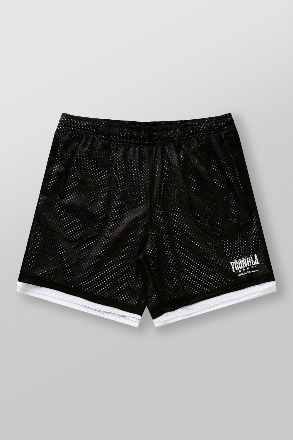 1092 - Double Mesh Shorts - Black