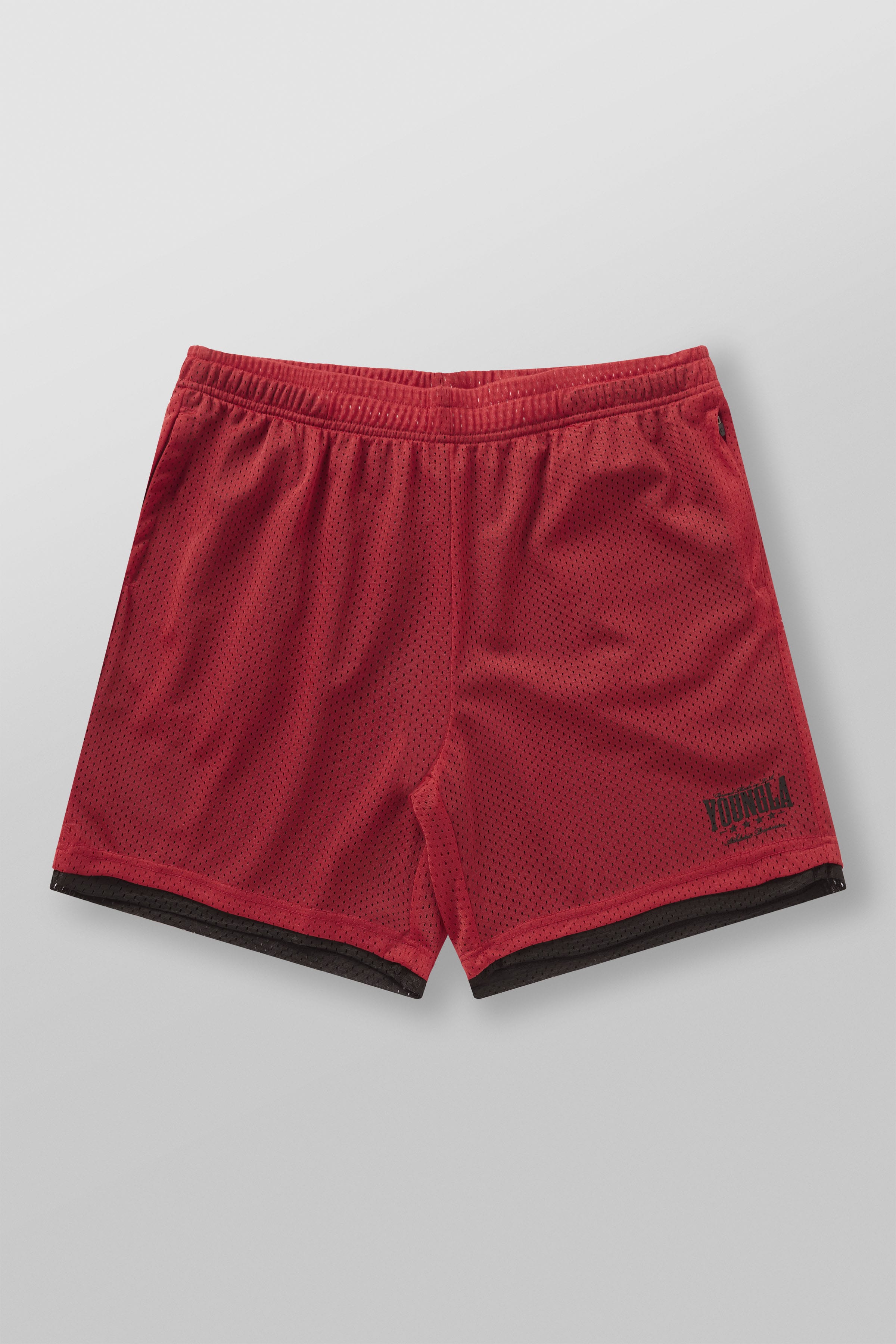1092 - Double Mesh Shorts - Red