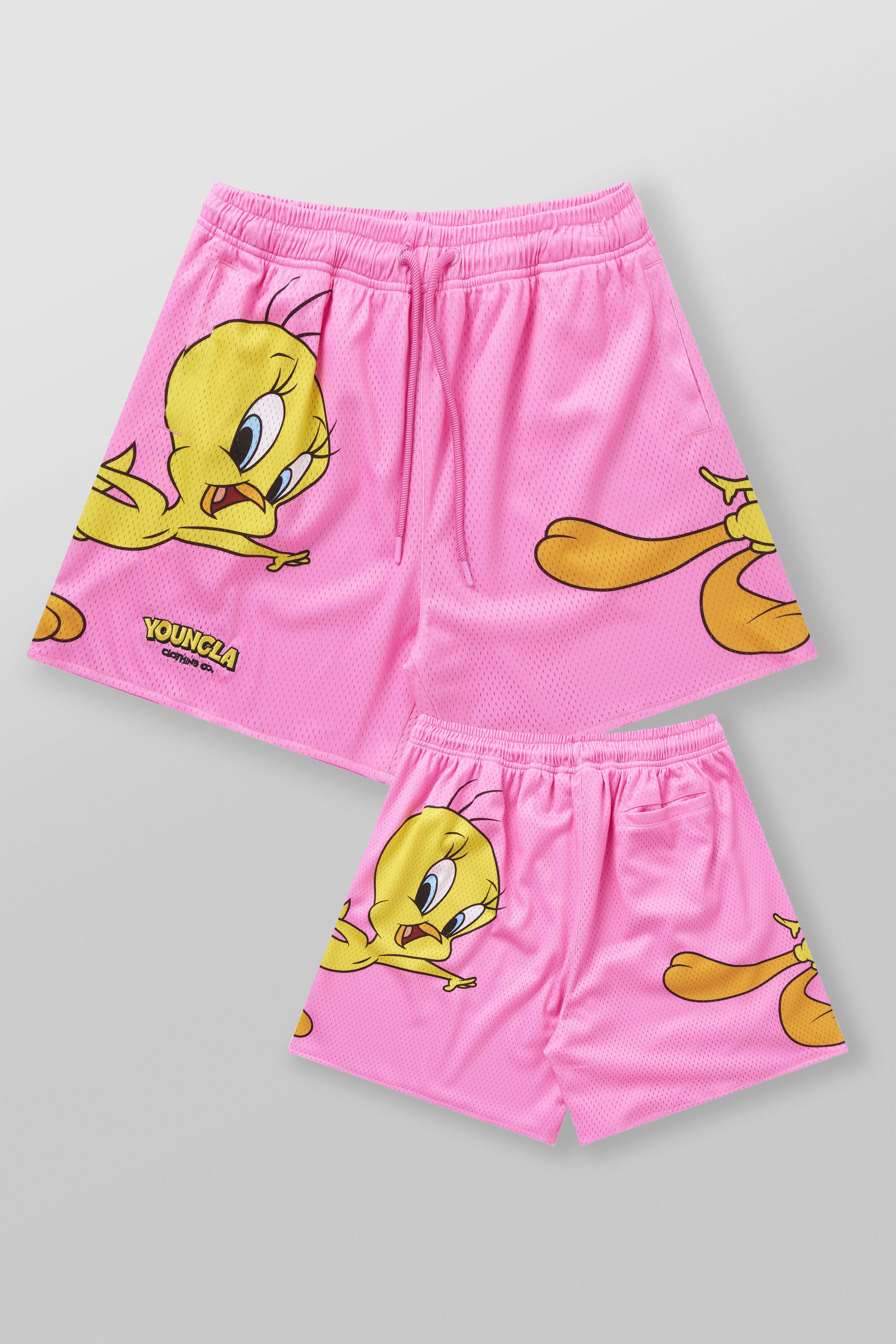 1098 - Looney Tunes Basketball Shorts - Pink