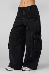 W2231 - Cargo Jean - Black Wash