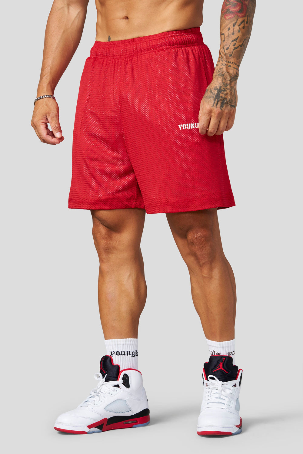 1103 - Aeromesh 7" Shorts - Red