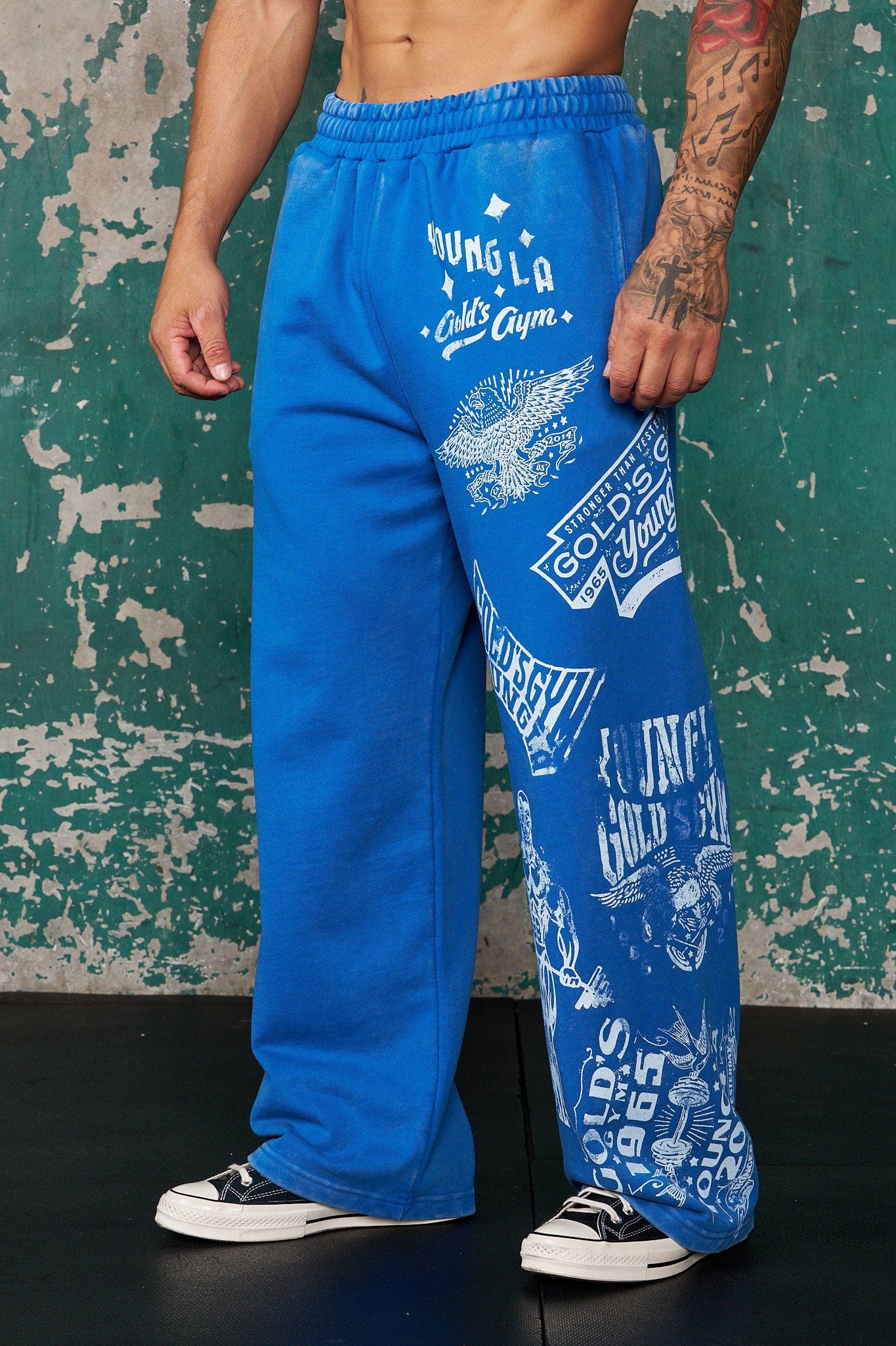 2142 - Golds Gym Evolution Sweats - Blue Wash