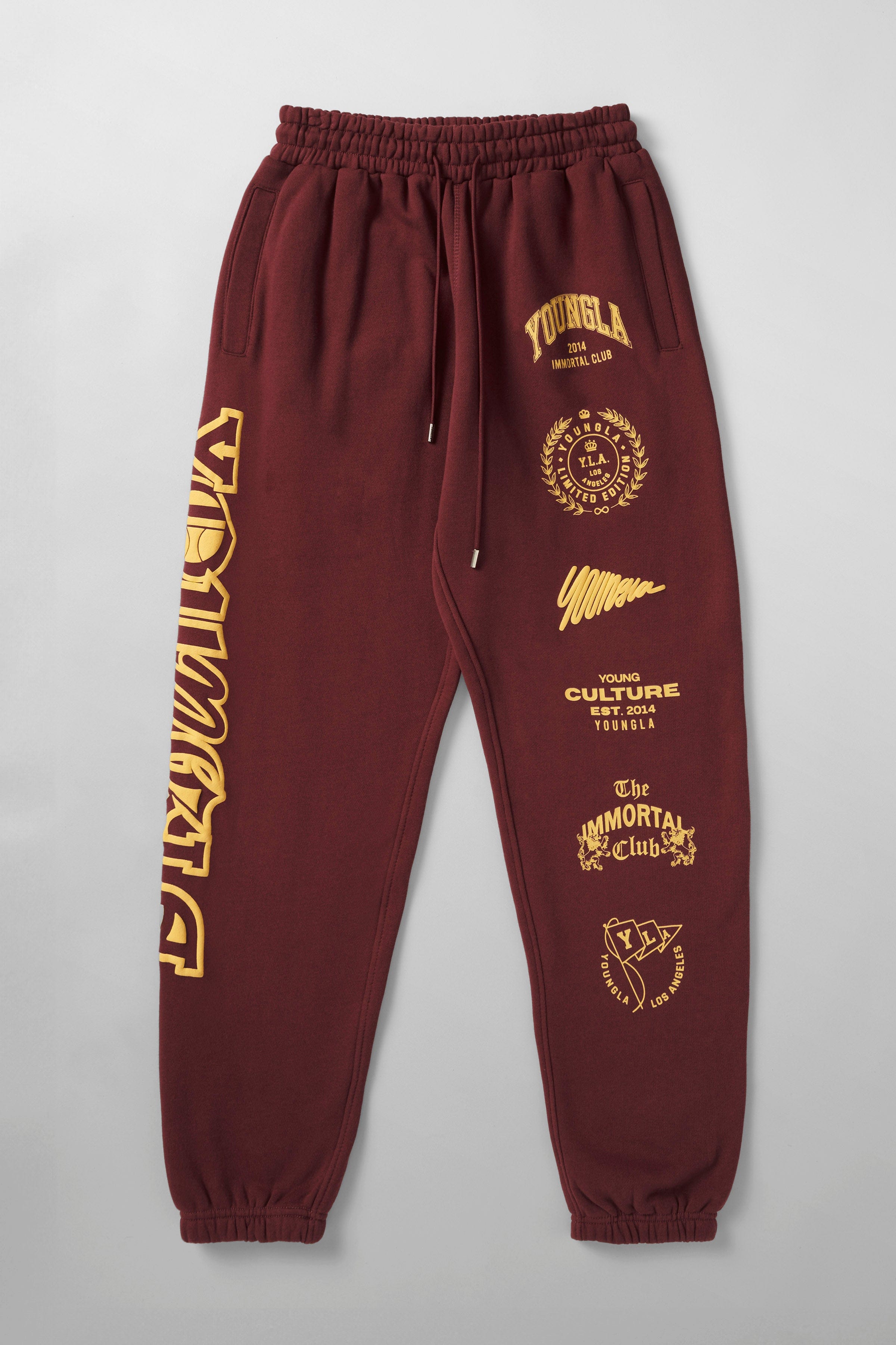204 - Immortal Killer Joggers - Burgundy